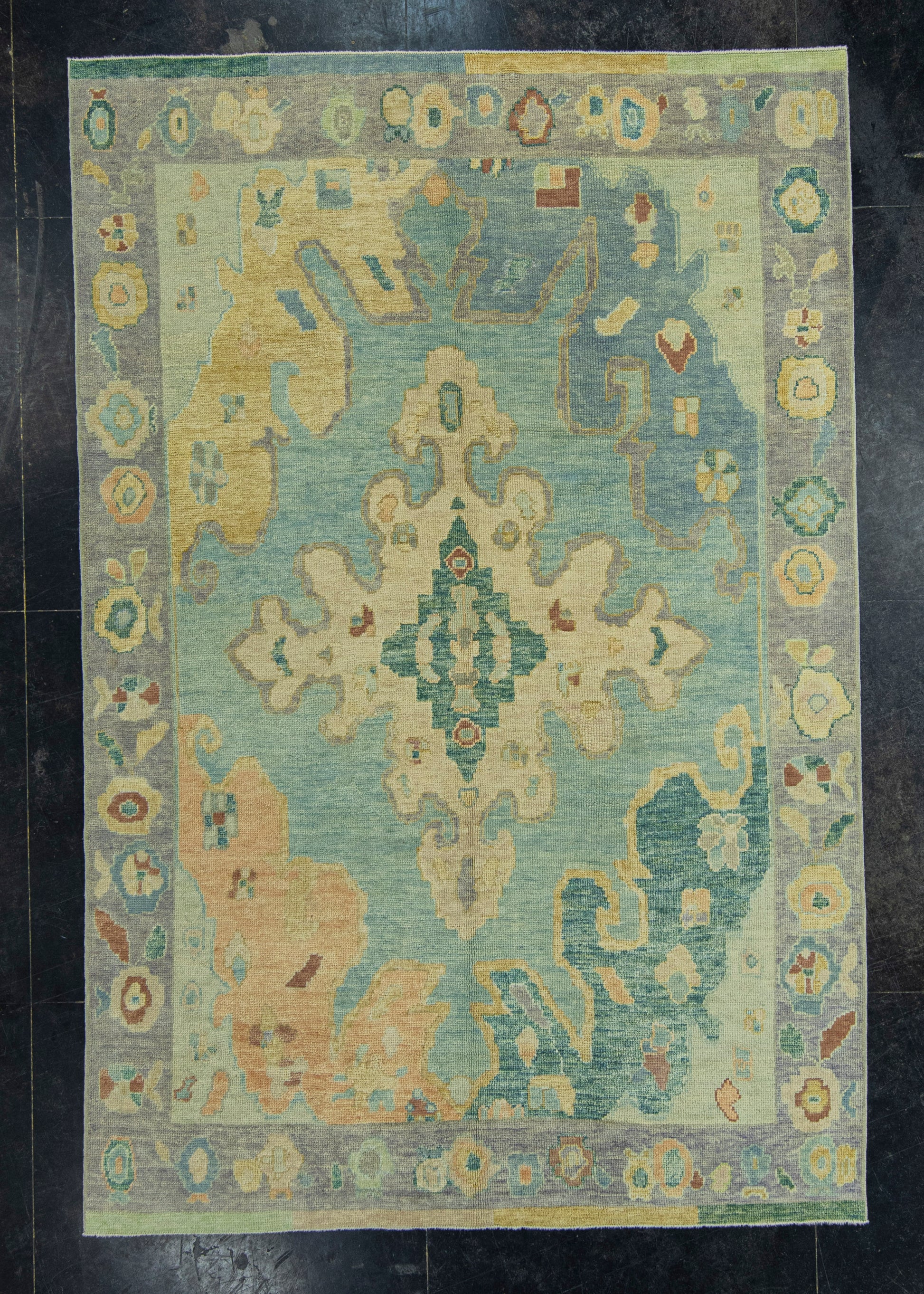 Turkish Oushak Rug 5'11" x 8'11" #19233