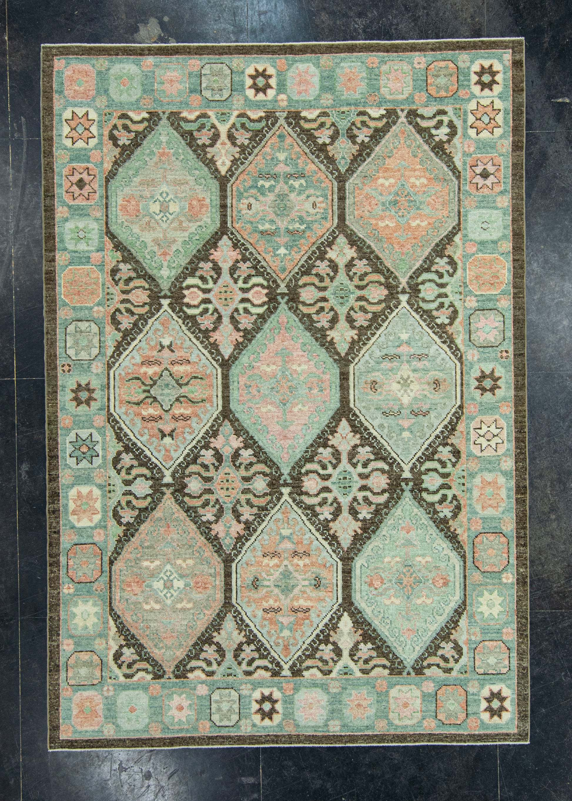 Turkish Oushak Rug 6'1" x 8'10" #20051