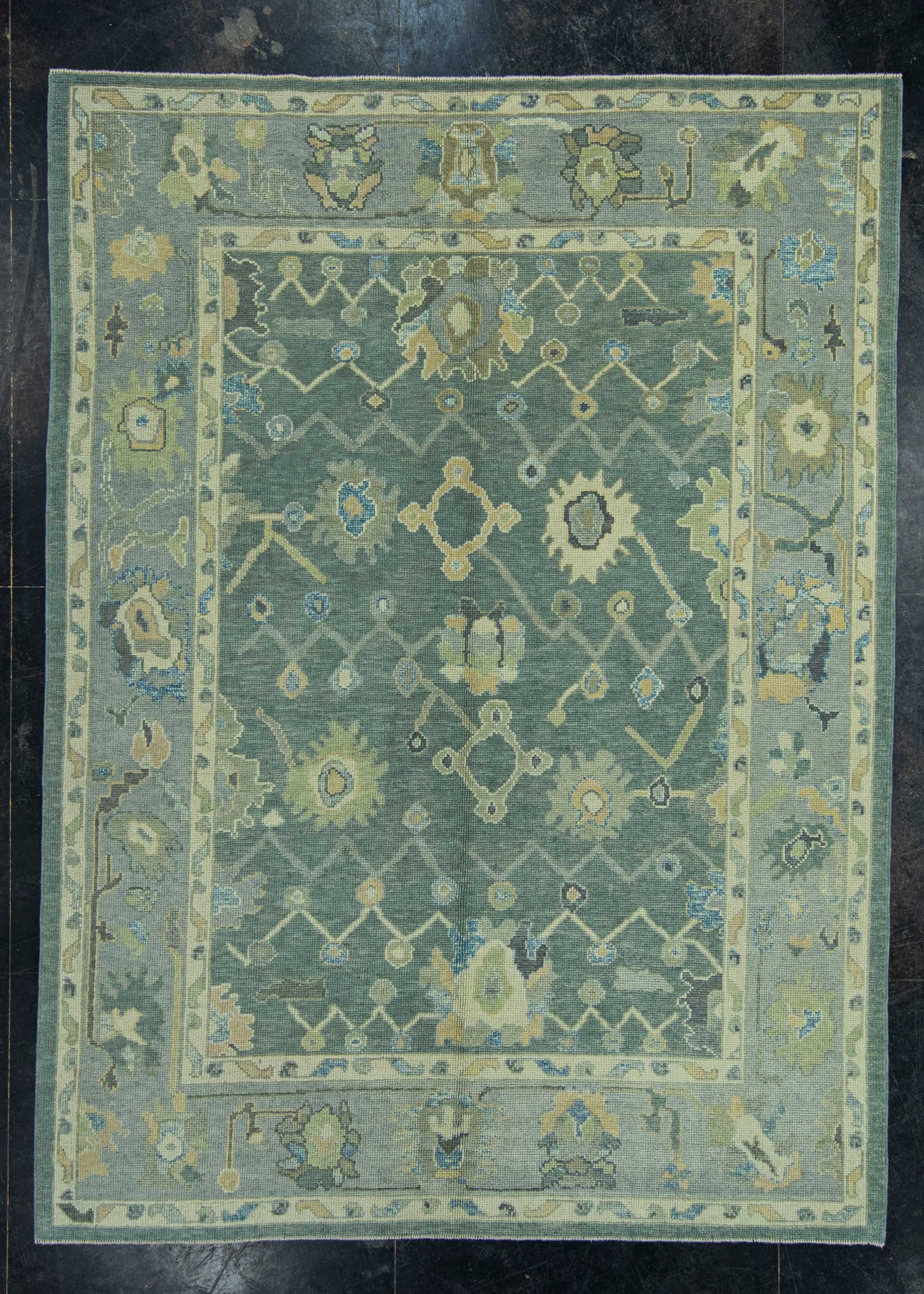 Turkish Oushak Rug 6'7" x 9' #19060