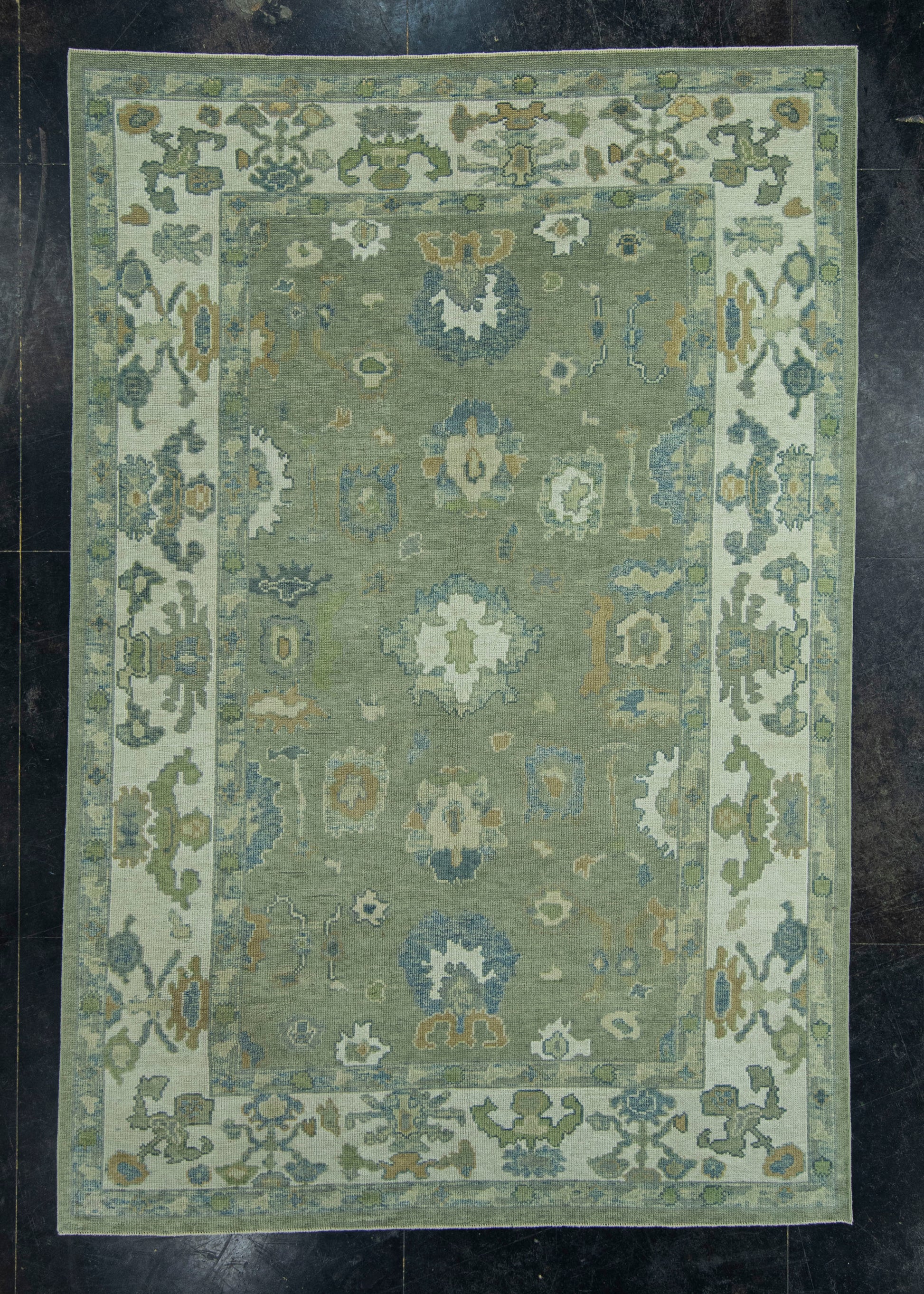 Turkish Oushak Rug 6'1" x 9'1" #19127