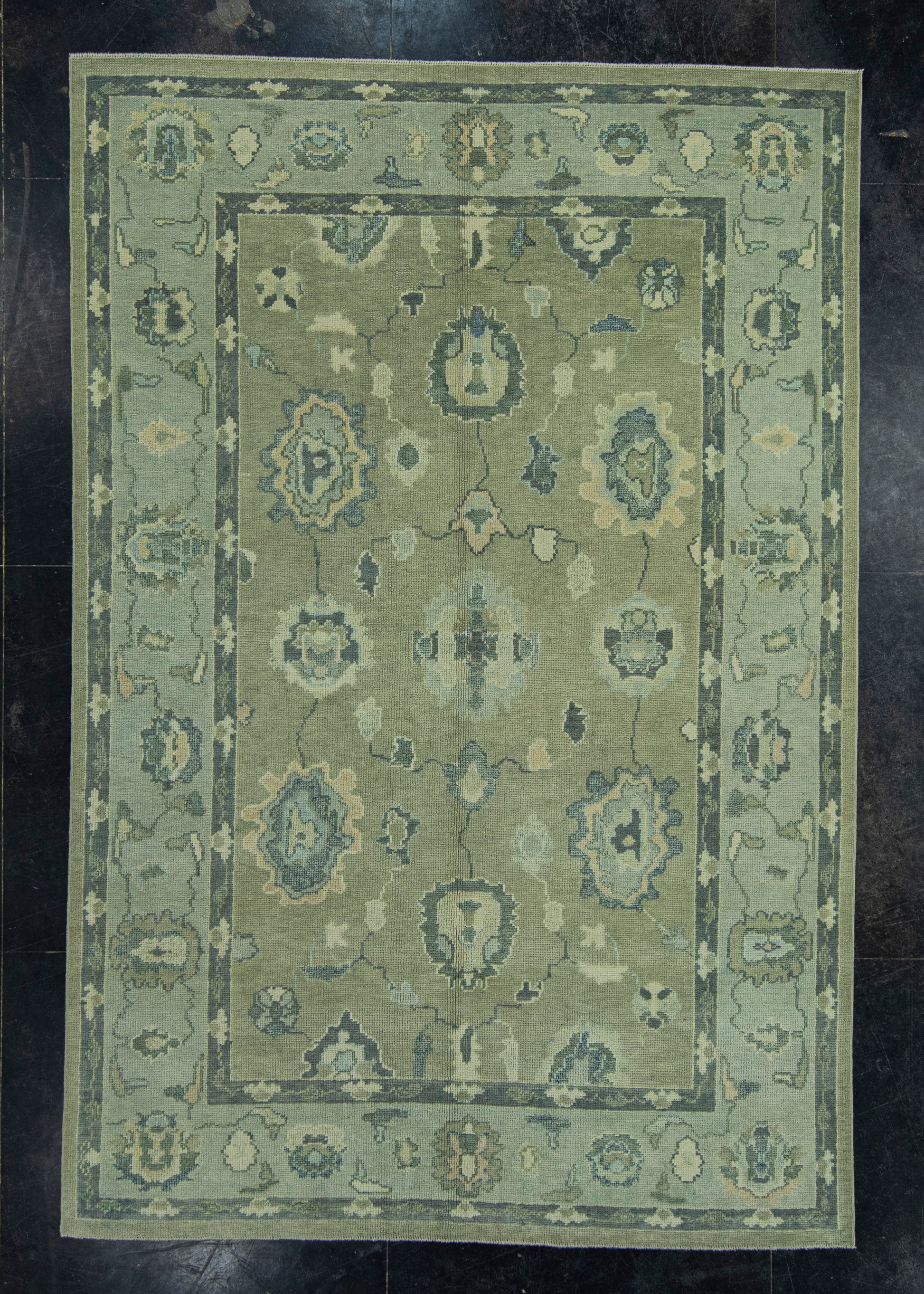 Turkish Oushak Rug 6'1" x 9'1" #19162