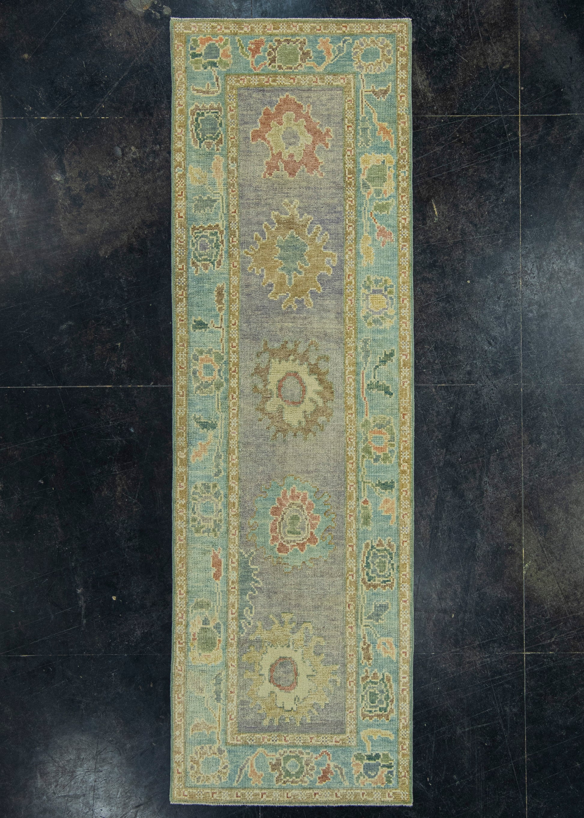 Turkish Oushak Rug 2'9" x 8'8" #19160