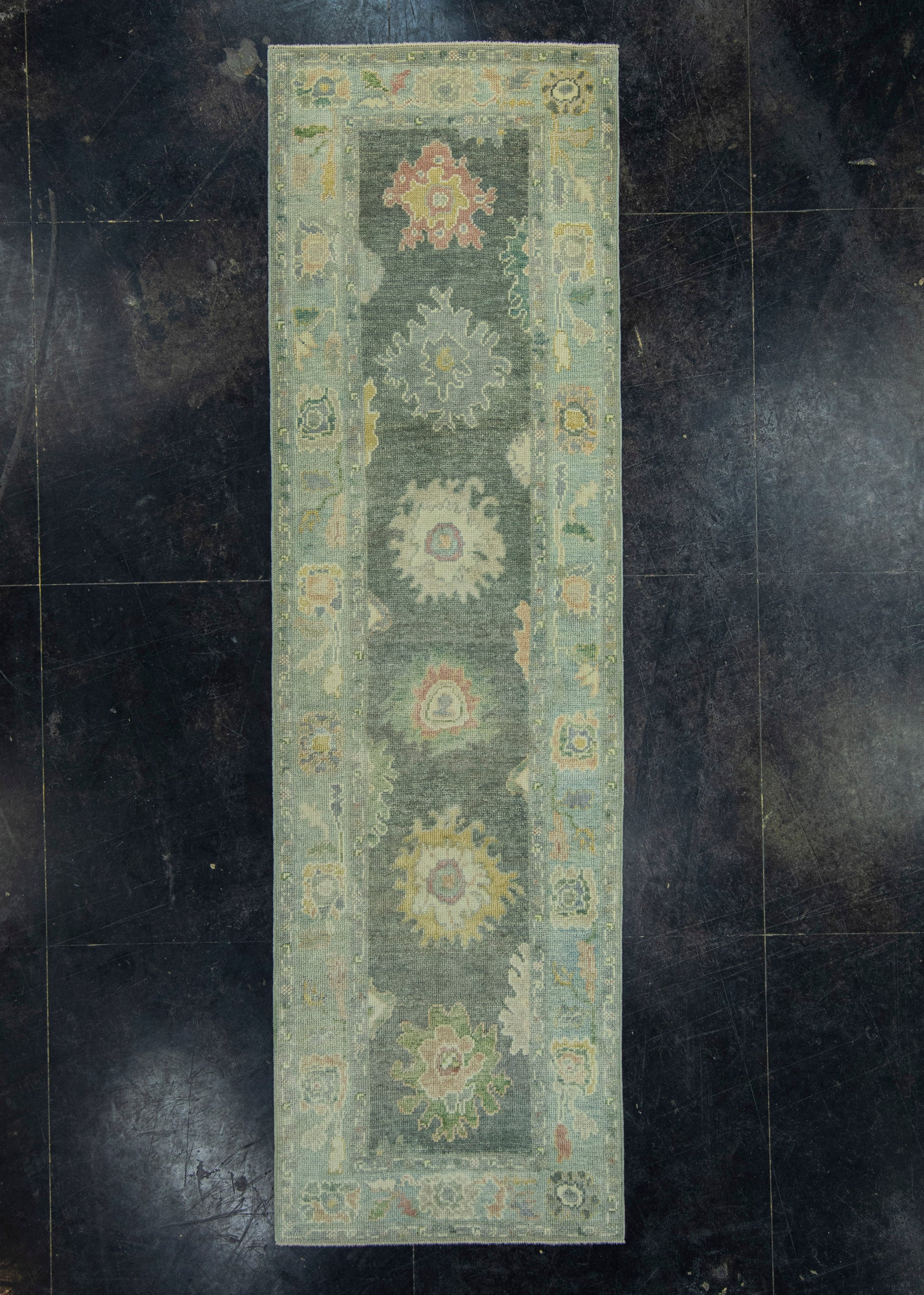 Turkish Oushak Rug 2'11" x 9'11" #19121