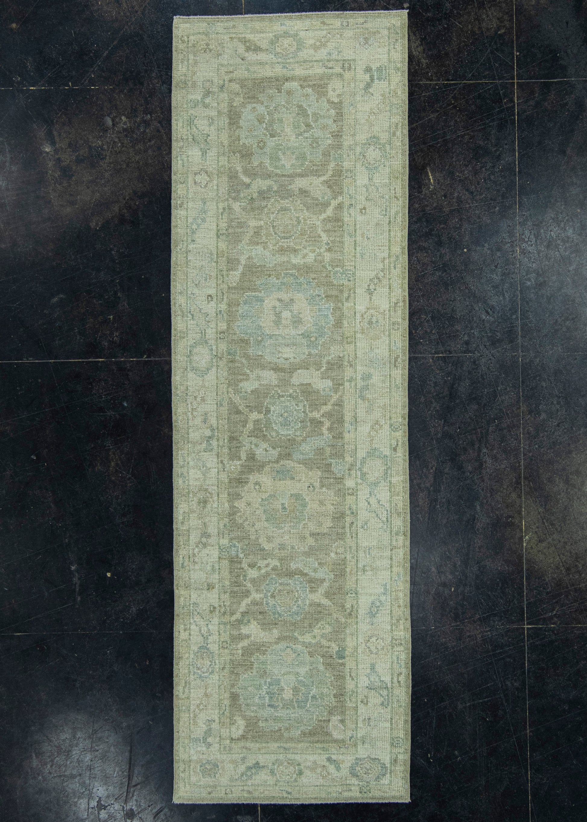 Turkish Oushak Rug 2'7" x 8'7" #19324