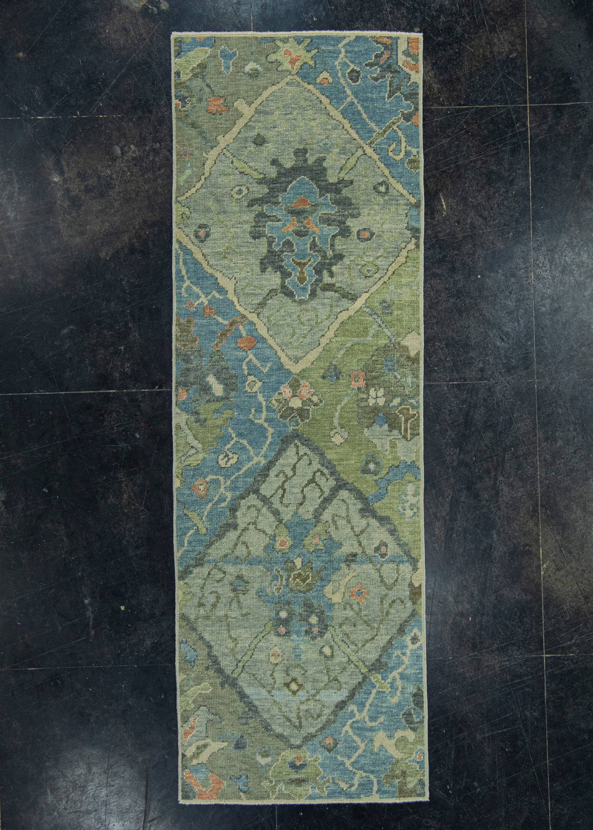 Turkish Oushak Rug 2'9" x 8'4" #19021