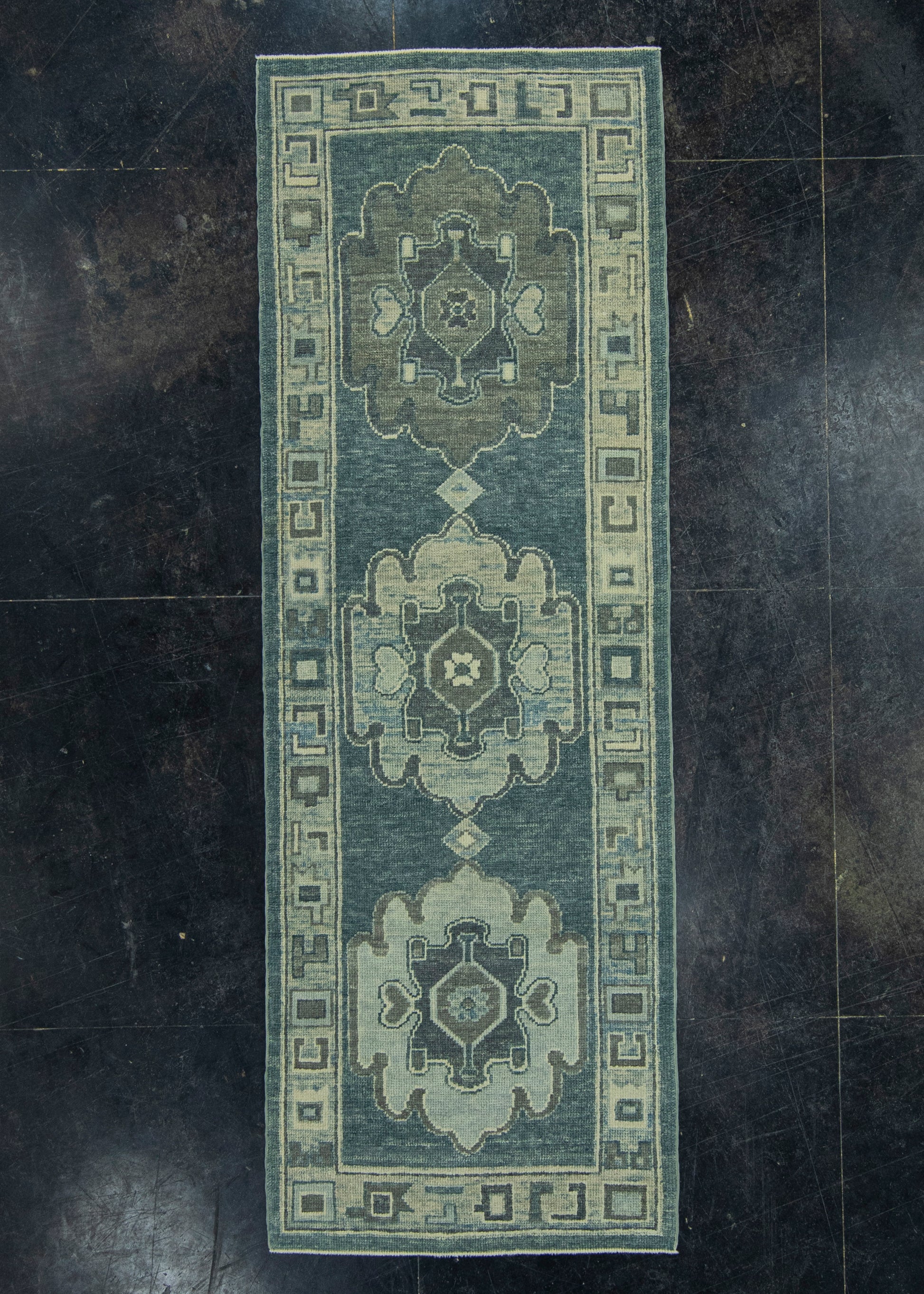 Turkish Oushak Rug 2'10" x 8'4" #19088