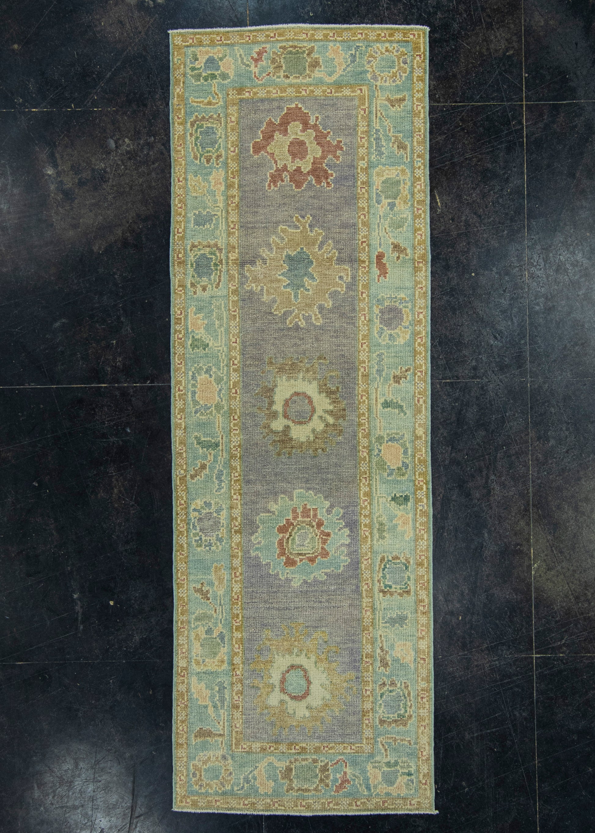 Turkish Oushak Rug 2'10" x 8'6" #19232