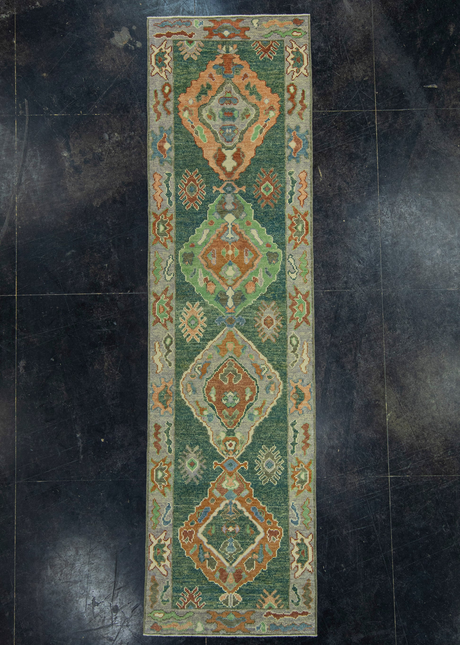 Turkish Oushak Rug 2'9" x 10' #19067