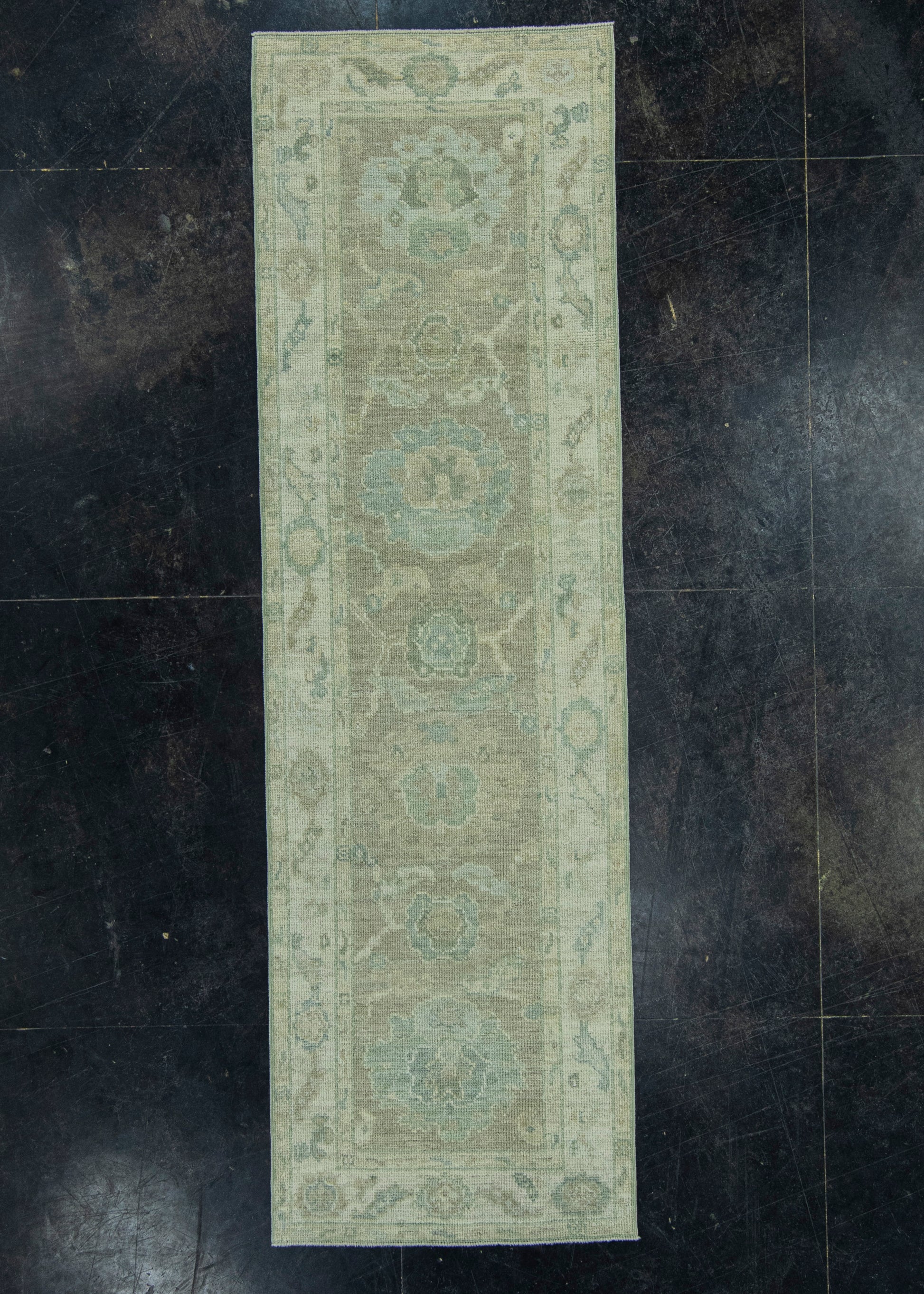Turkish Oushak Rug 2'7" x 8'5" #19463