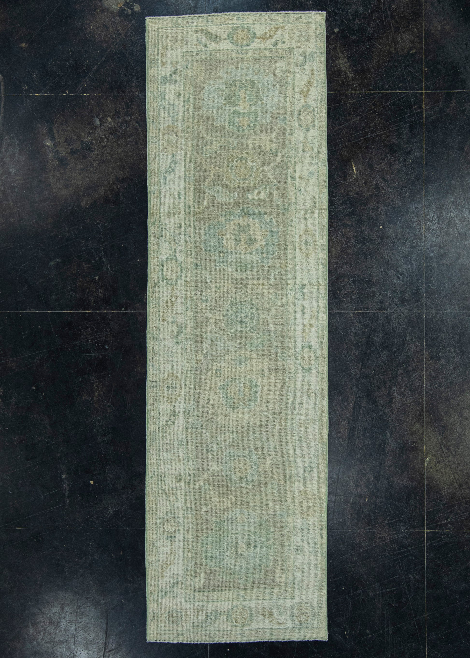 Turkish Oushak Rug 2'6" x 8'7" #19319