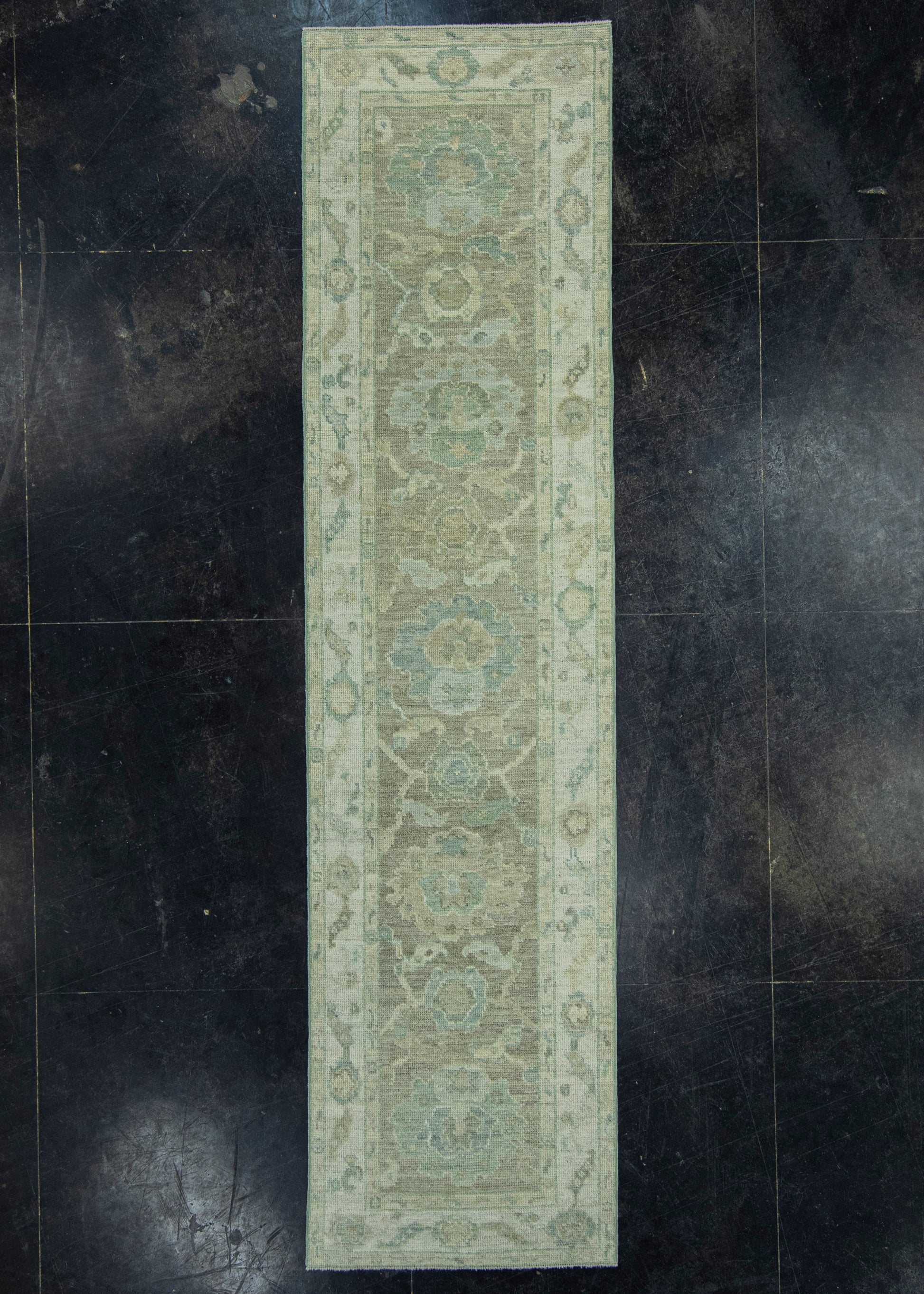 Turkish Oushak Rug 2'6" x 10' #19285