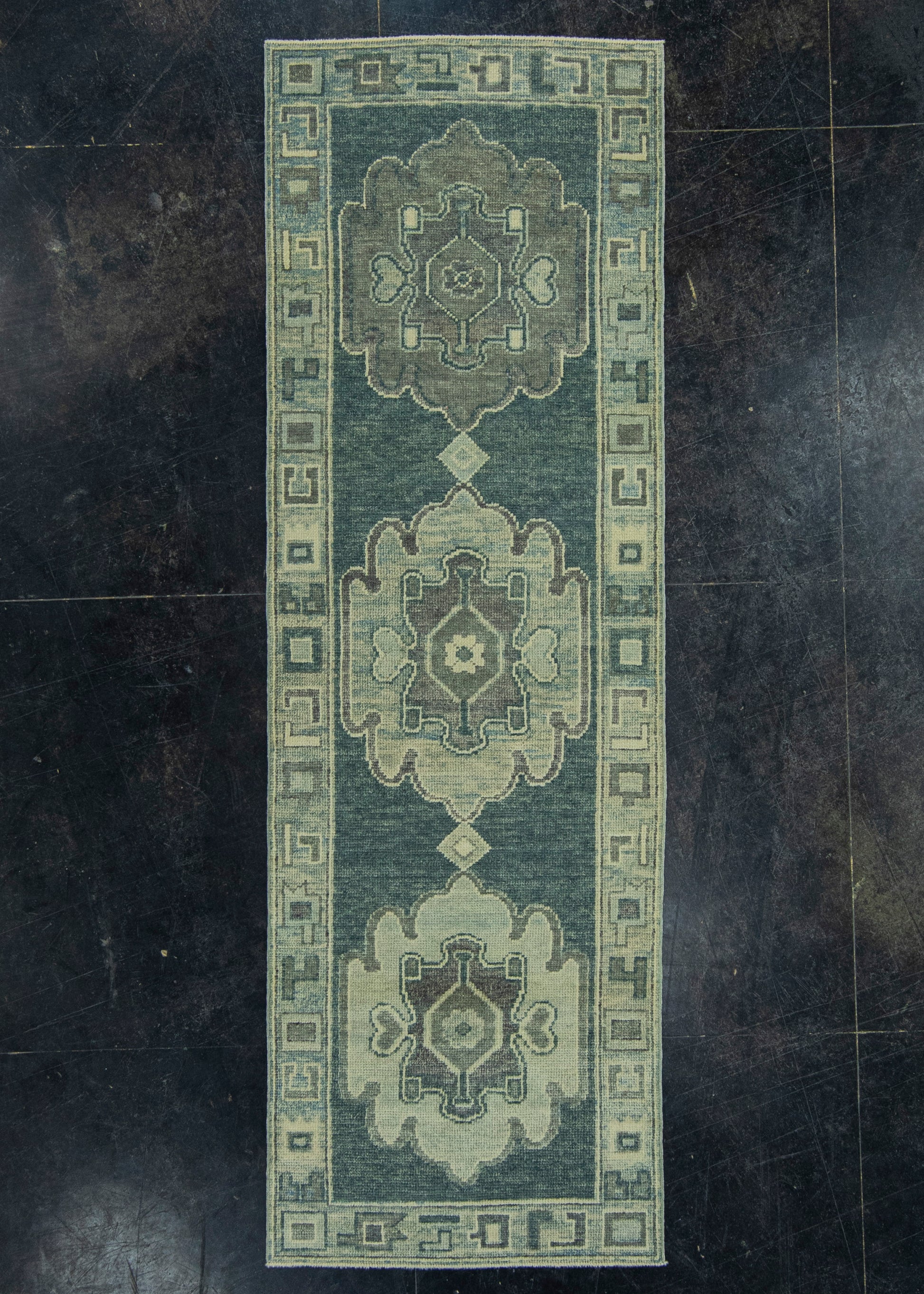 Turkish Oushak Rug 2'8" x 8'2" #19005