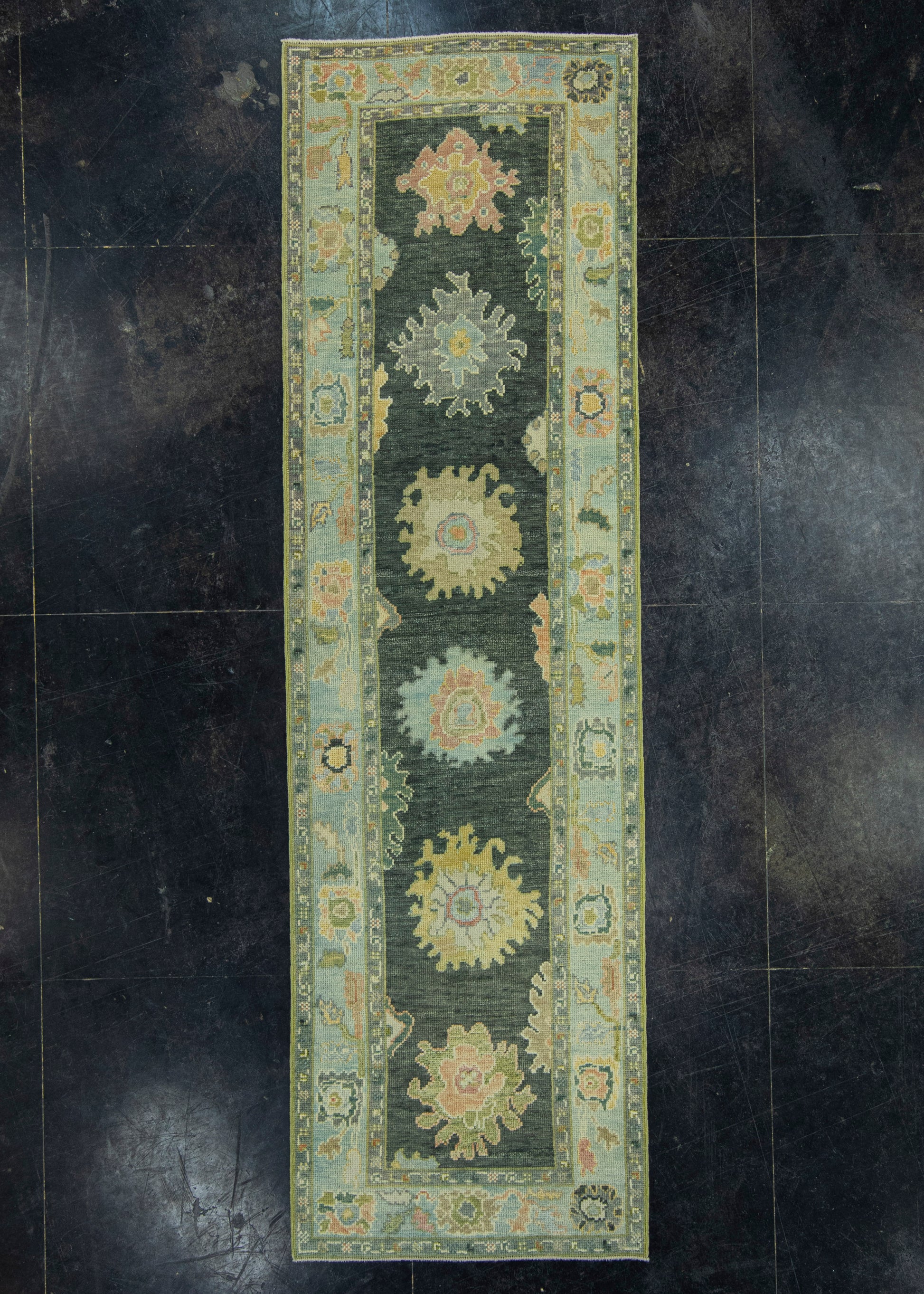 Turkish Oushak Rug 2'11" x 10' #19199