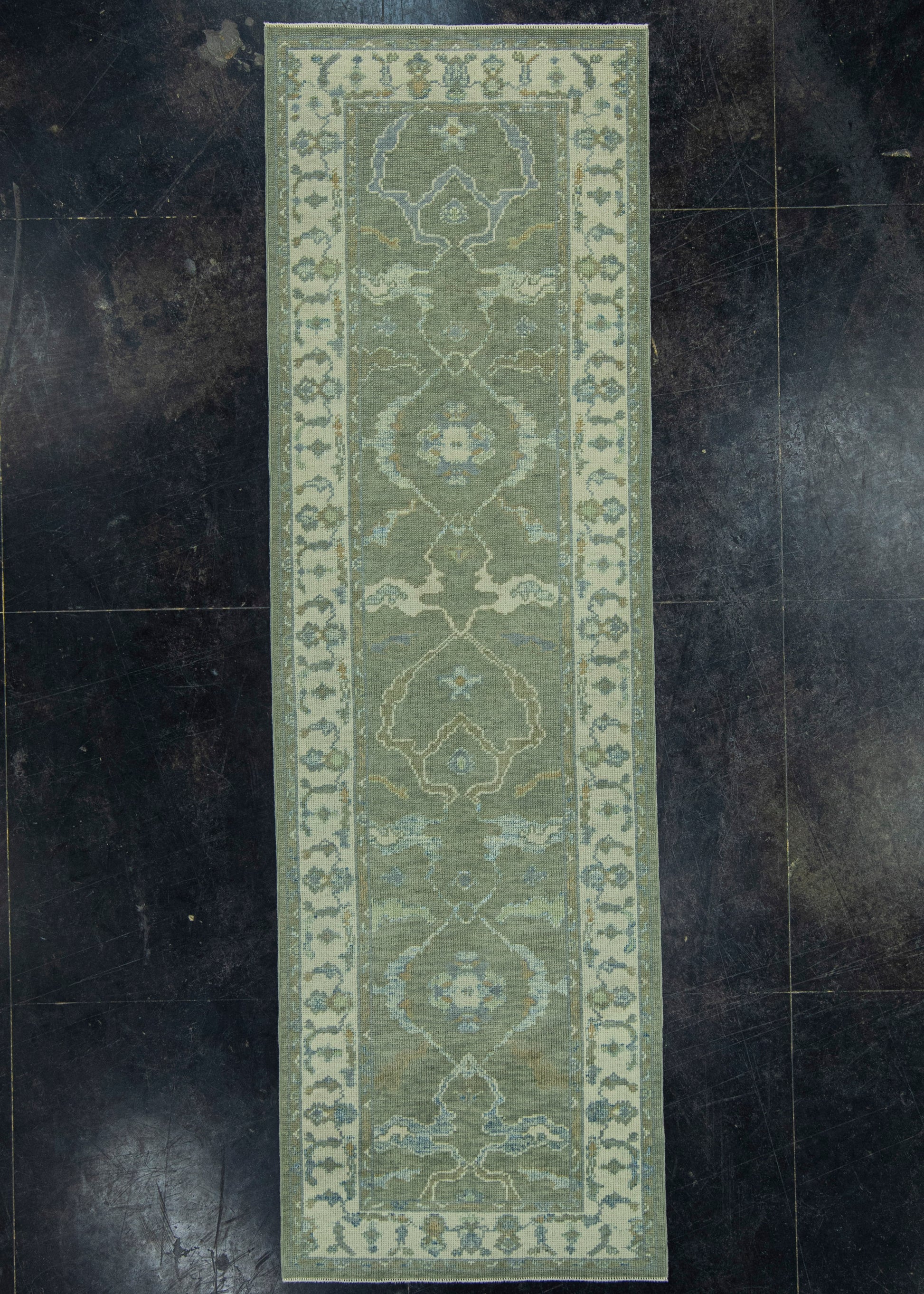 Turkish Oushak Rug 2'11" x 9'7" #19124