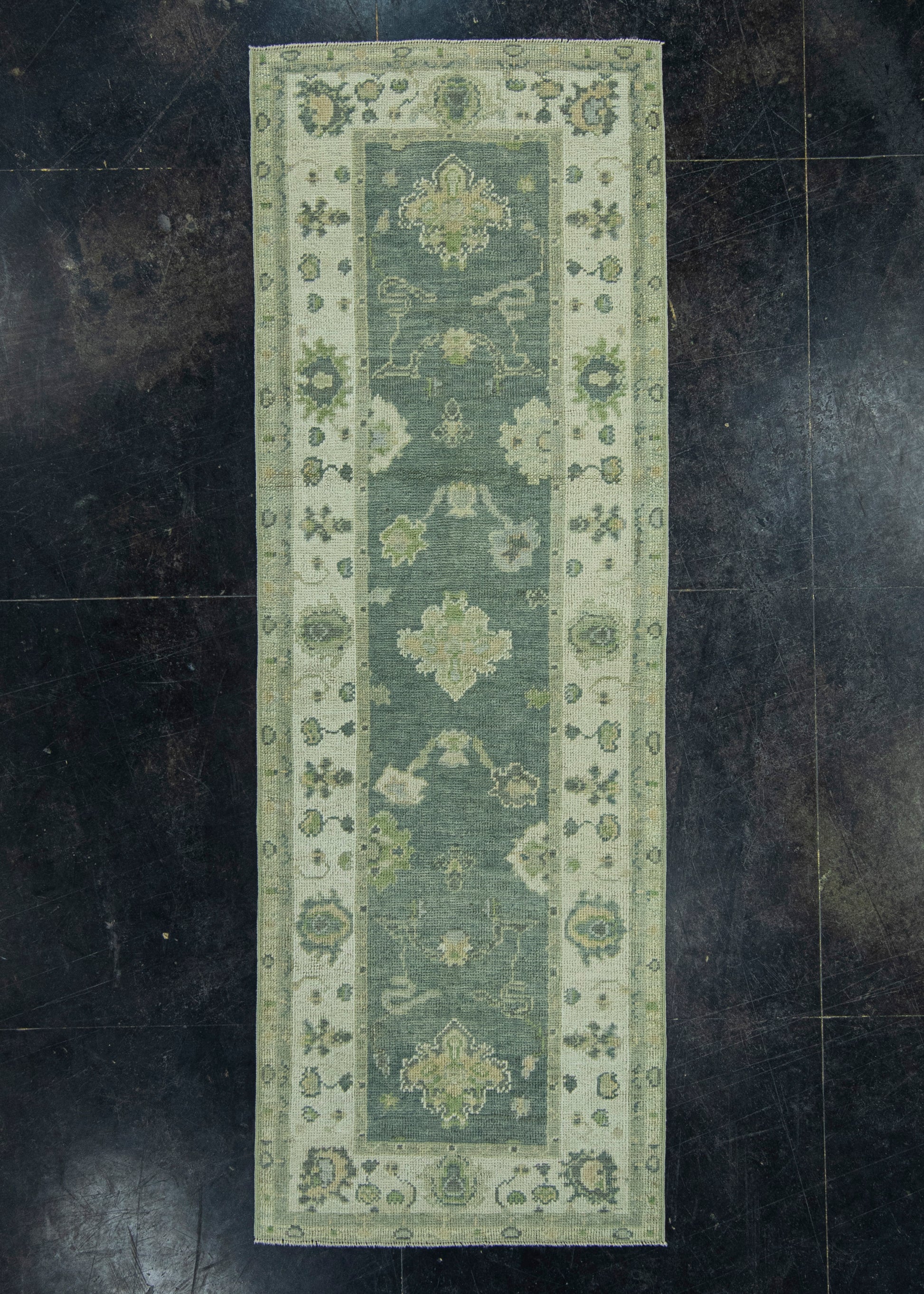 Turkish Oushak Rug 2'10" x 8'4" #19132