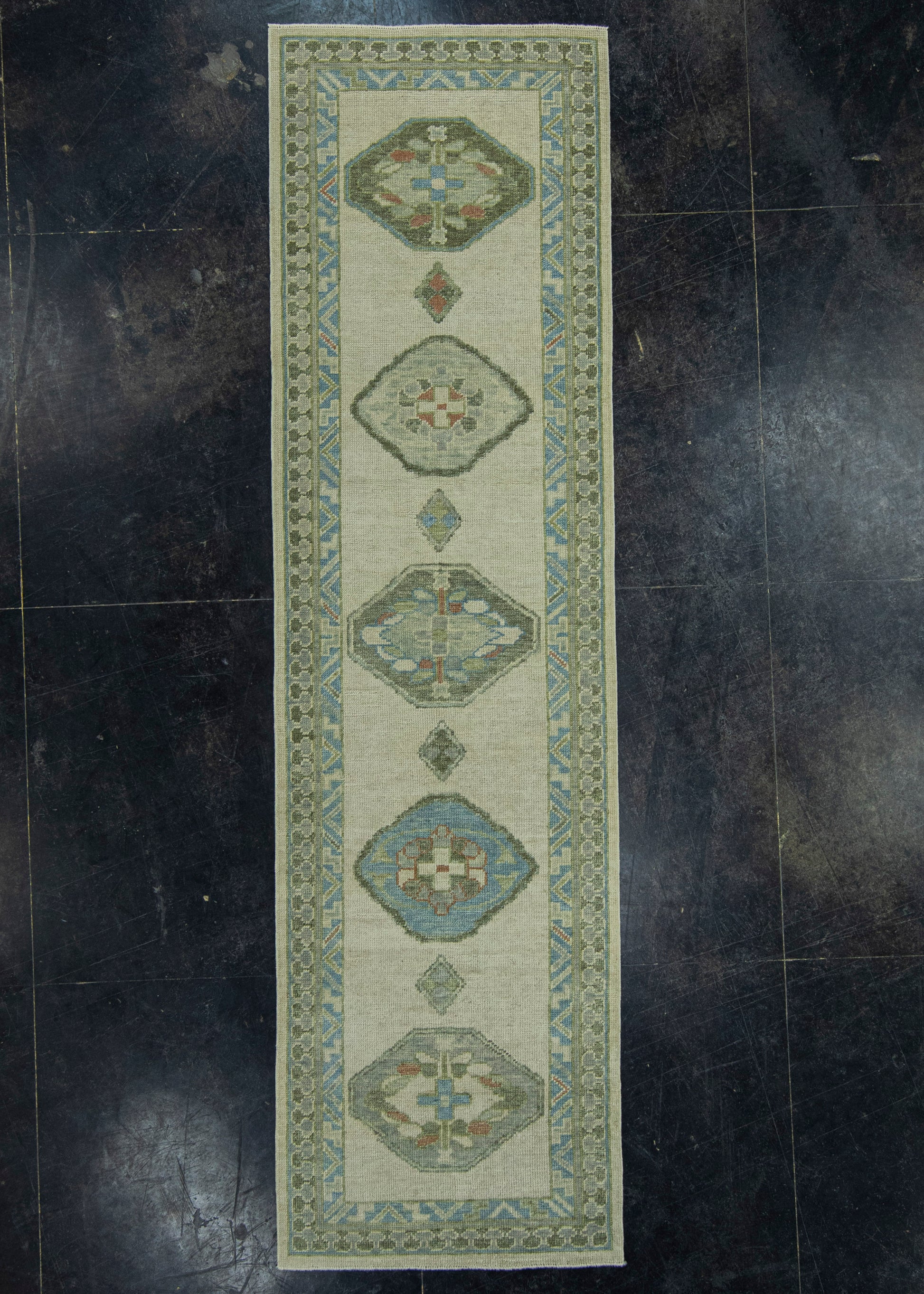 Turkish Oushak Rug 2'9" x 9'11" #19224