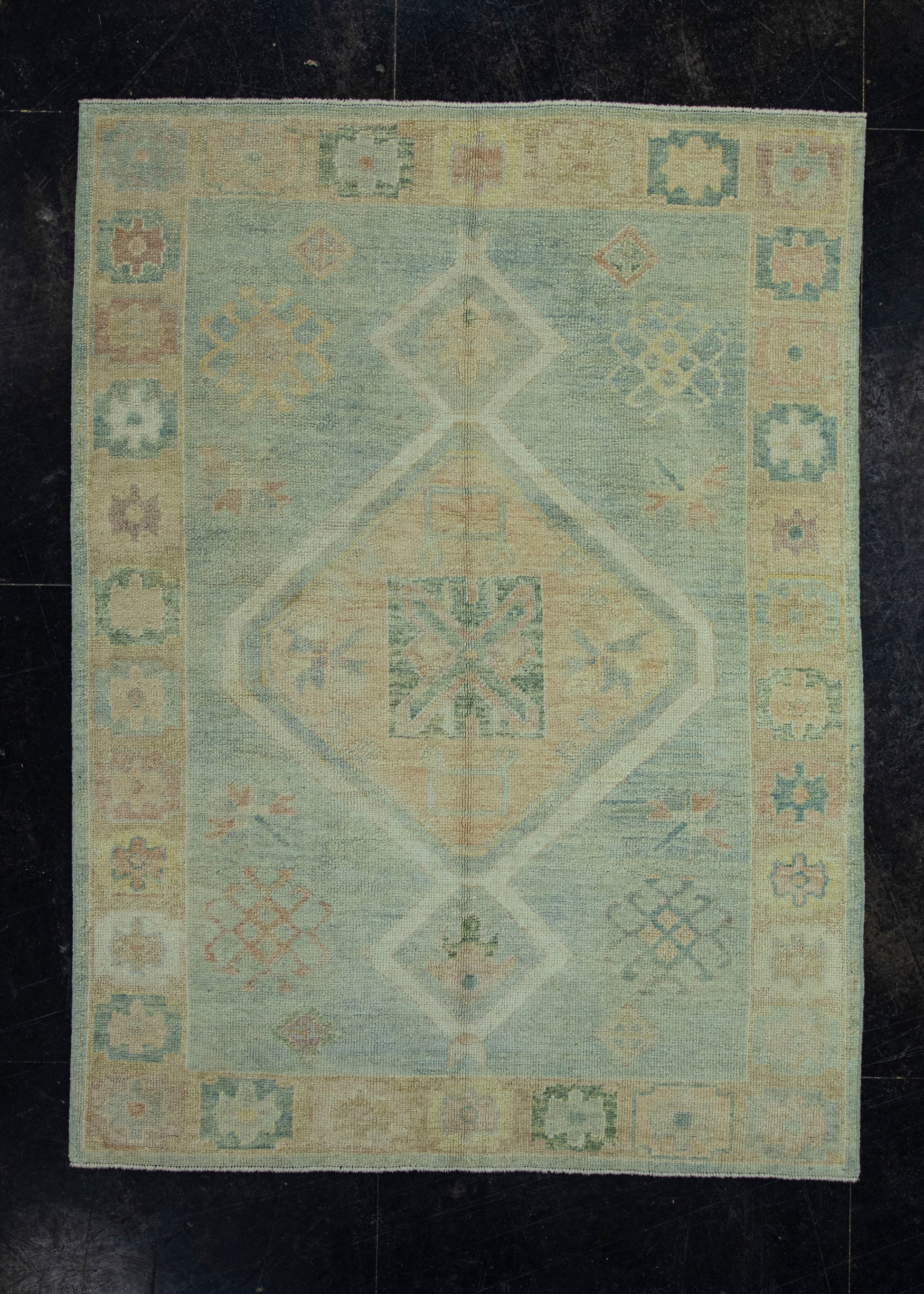 Turkish Oushak Rug 5' x 6'8" #19015