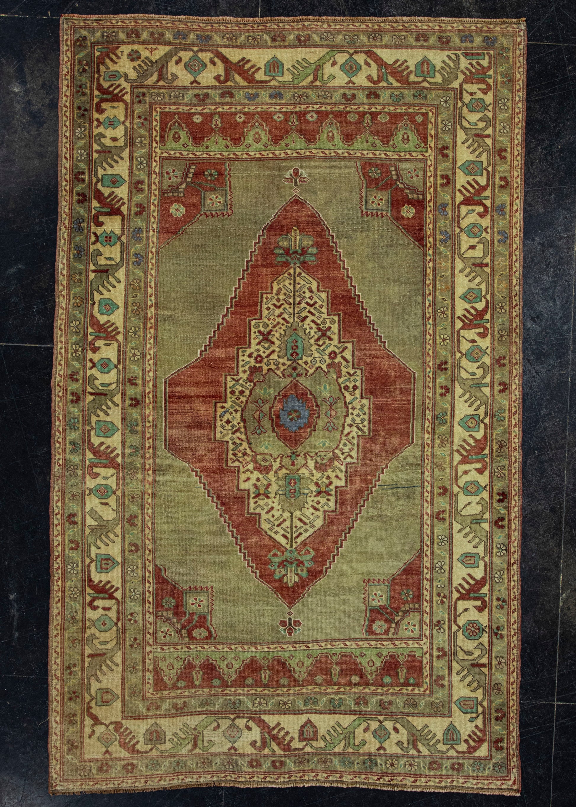 Turkish Vintage Rug 4'3" x 7' #20824