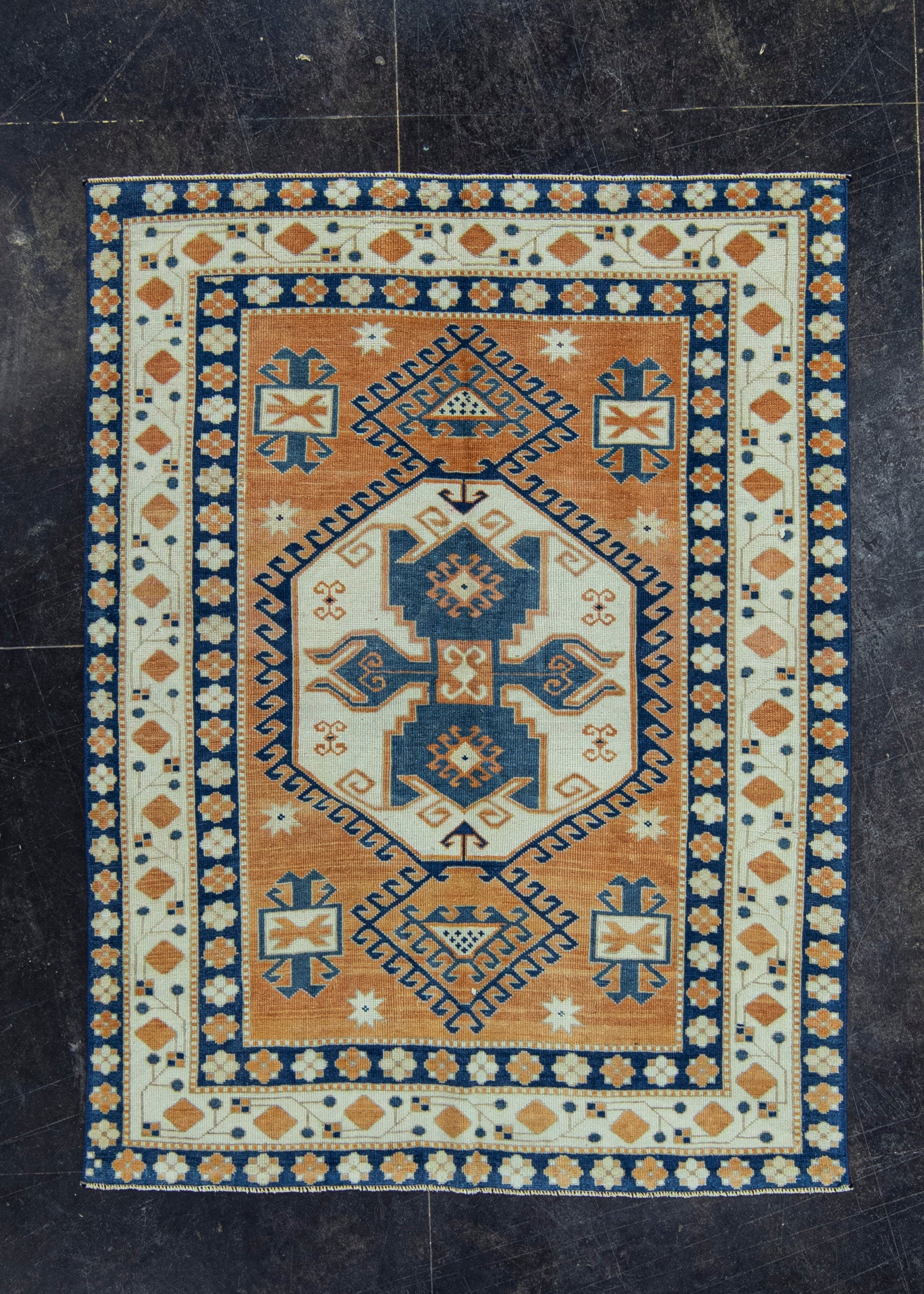 Turkish Vintage Rug 4'5" x 5'9" #20782