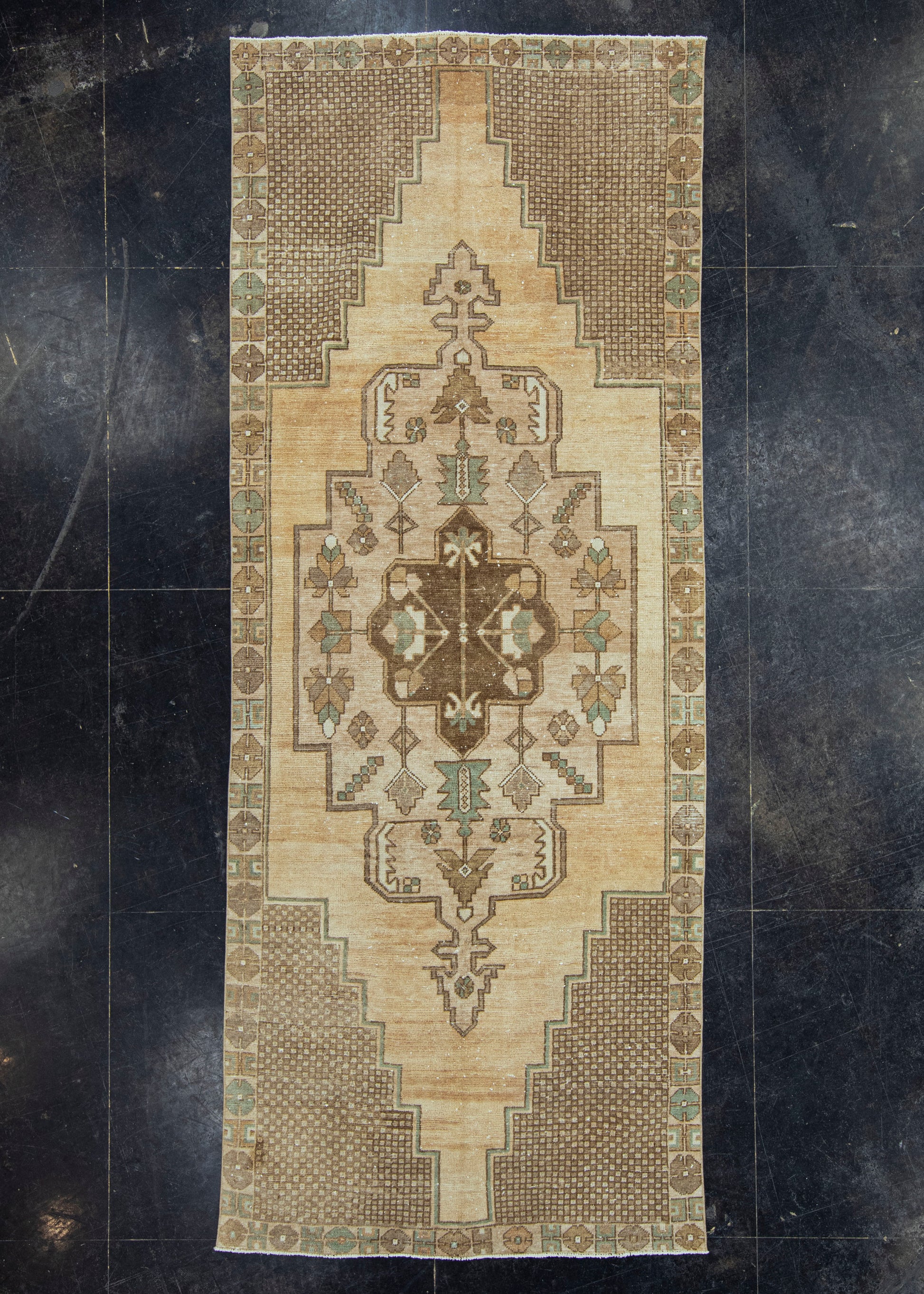 Turkish Vintage Rug 4'5" x 11'4" #20788