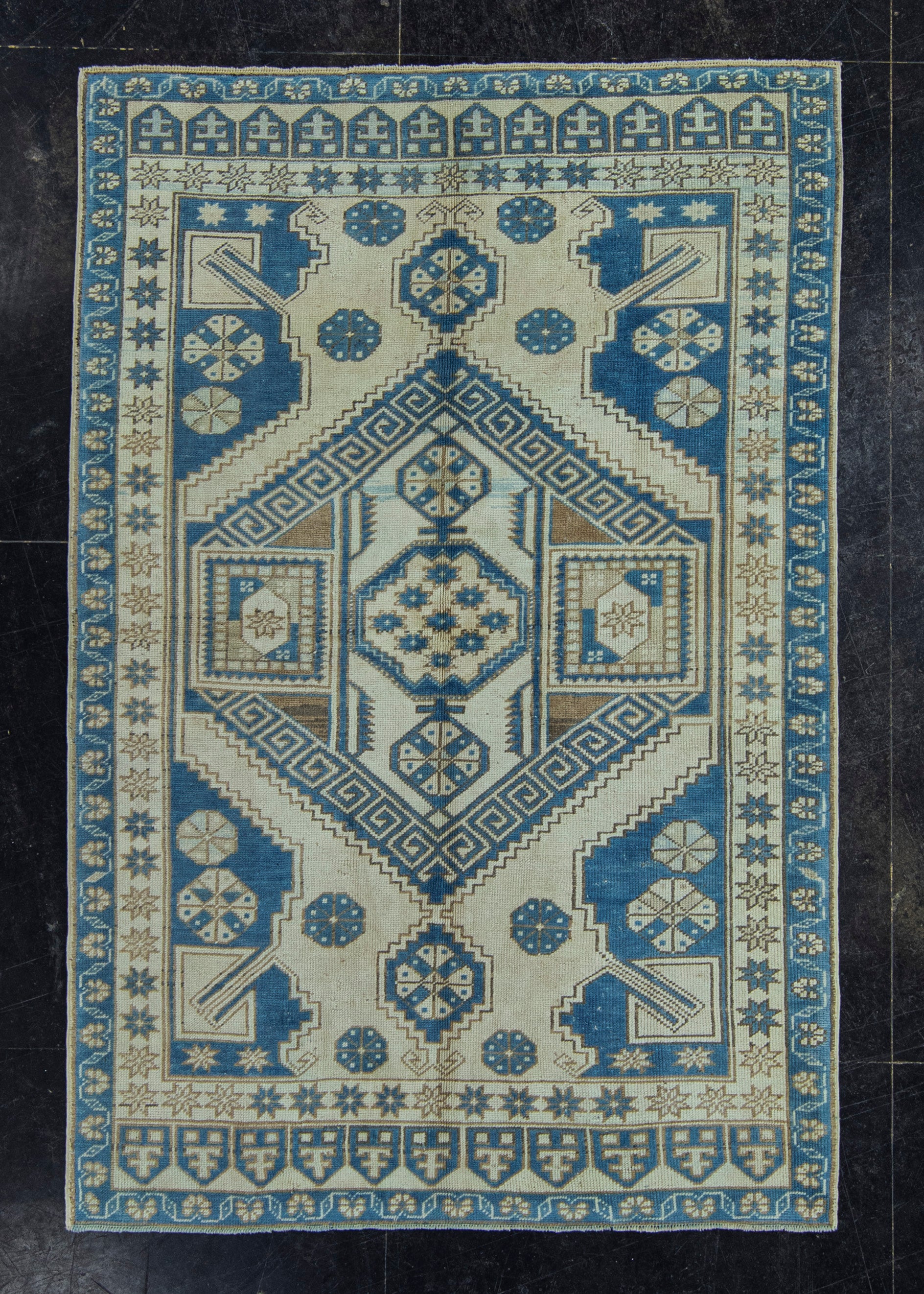 Turkish Vintage Rug 4'7" x 6'11" #20794