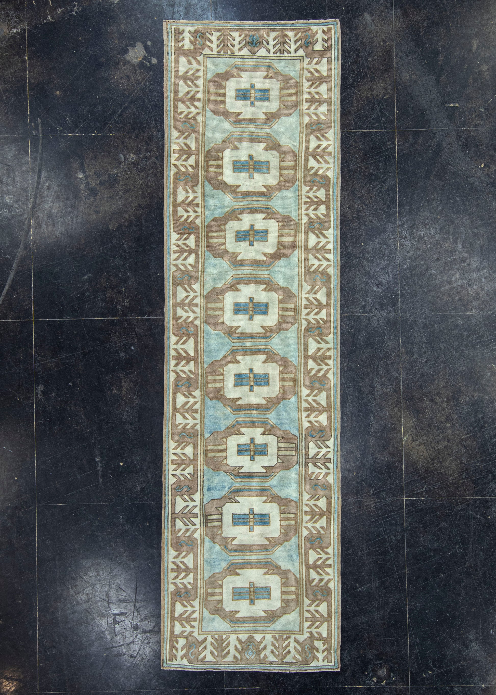 Turkish Vintage Rug 2'11" x 10'6" #20798
