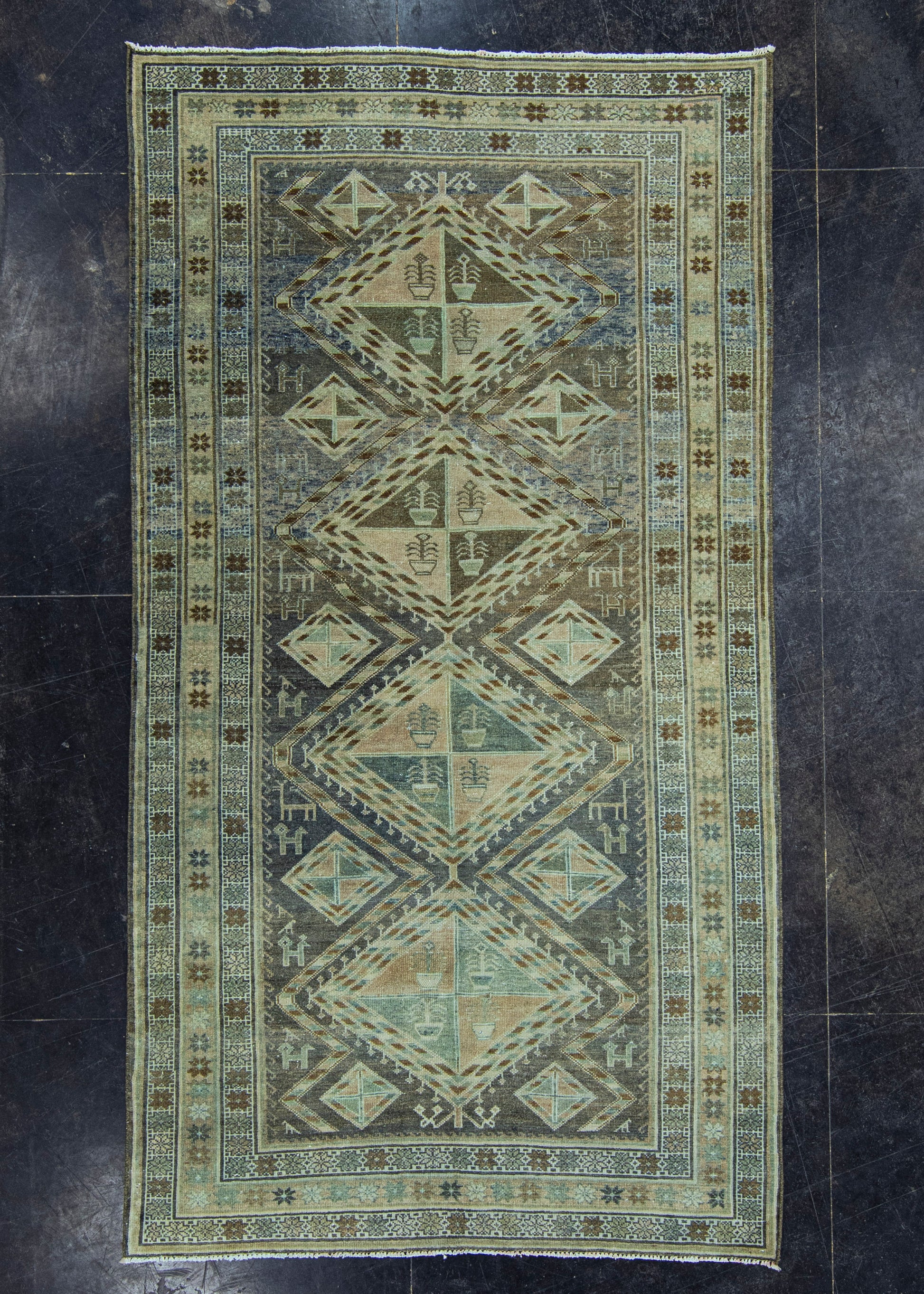 Turkish Vintage Rug 4'7" x 8'6" #20806