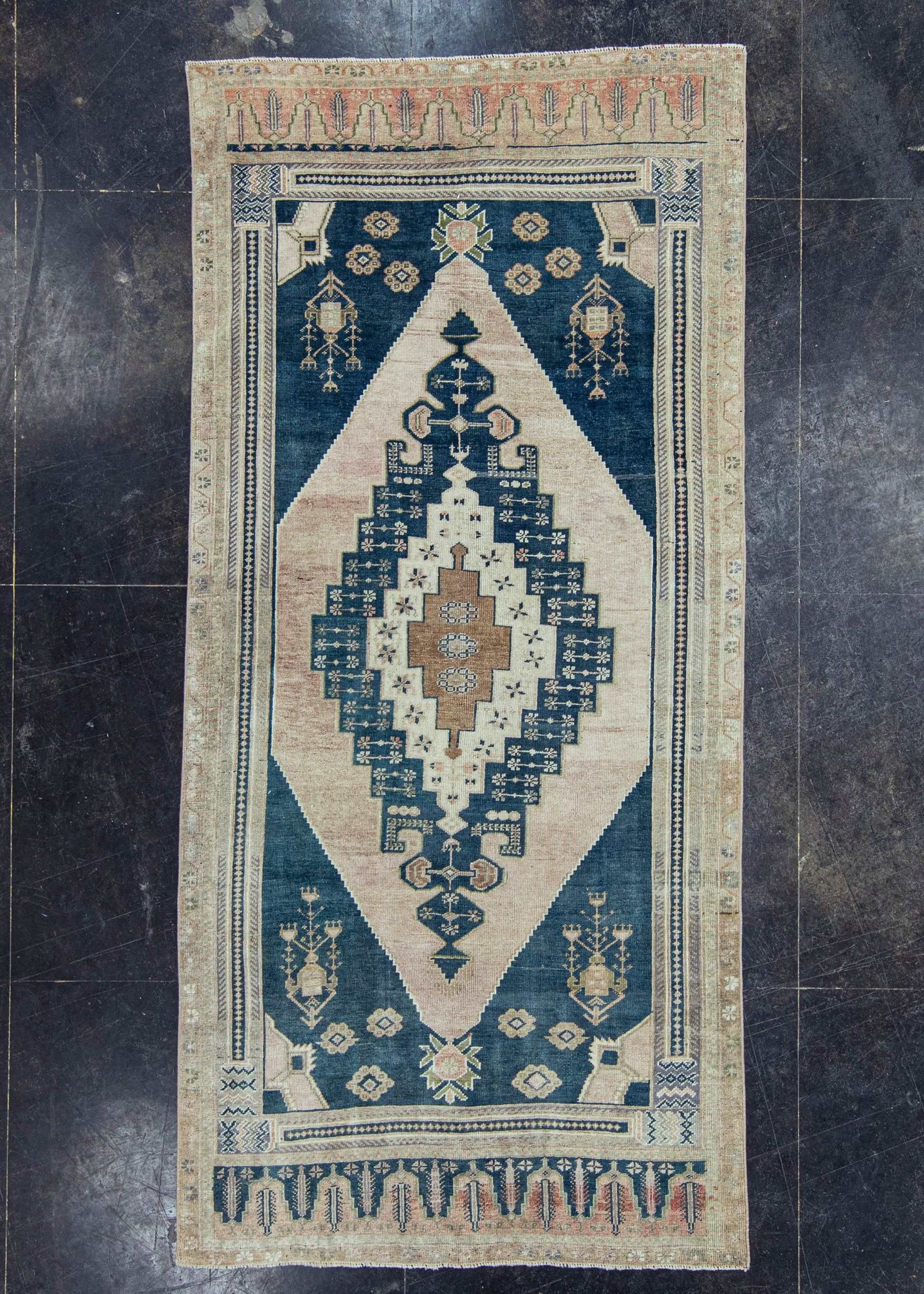 Turkish Vintage Rug 4'3" x 9'3" #20680