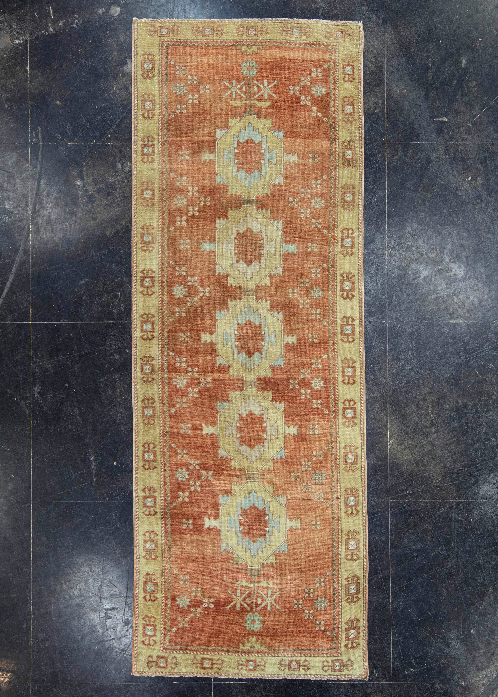 Turkish Vintage Rug 3'11" x 11' #20660