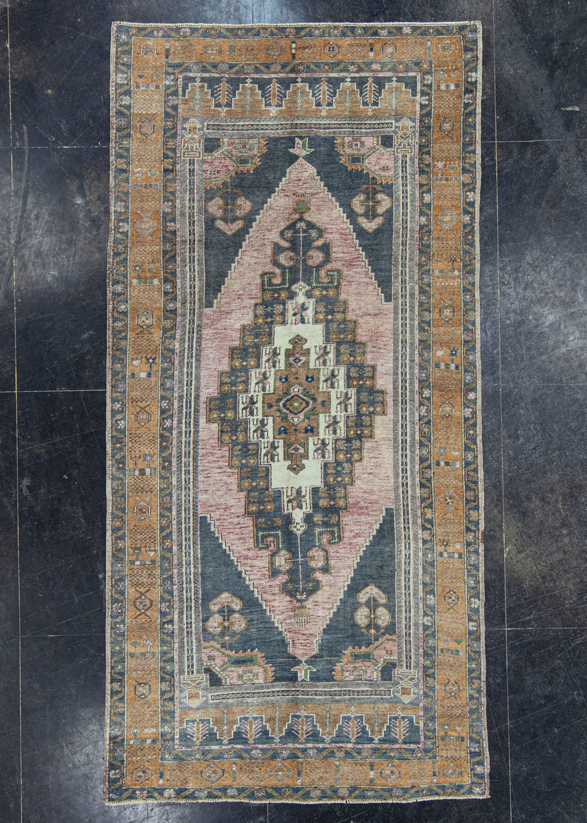 Turkish Vintage Rug 4'8" x 9'7" #20551