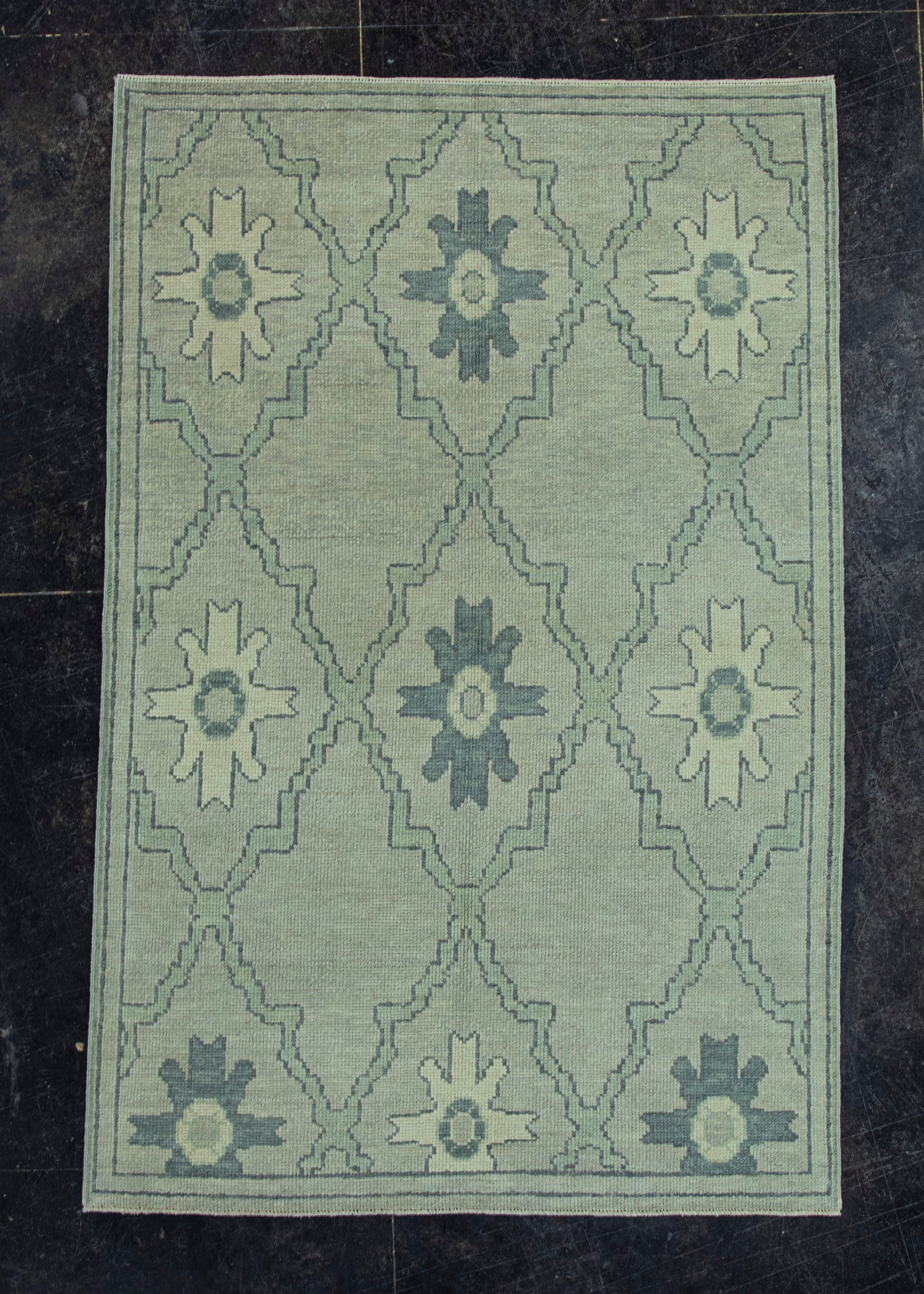 Turkish Oushak Rug 3'11"x 5'11" #19106