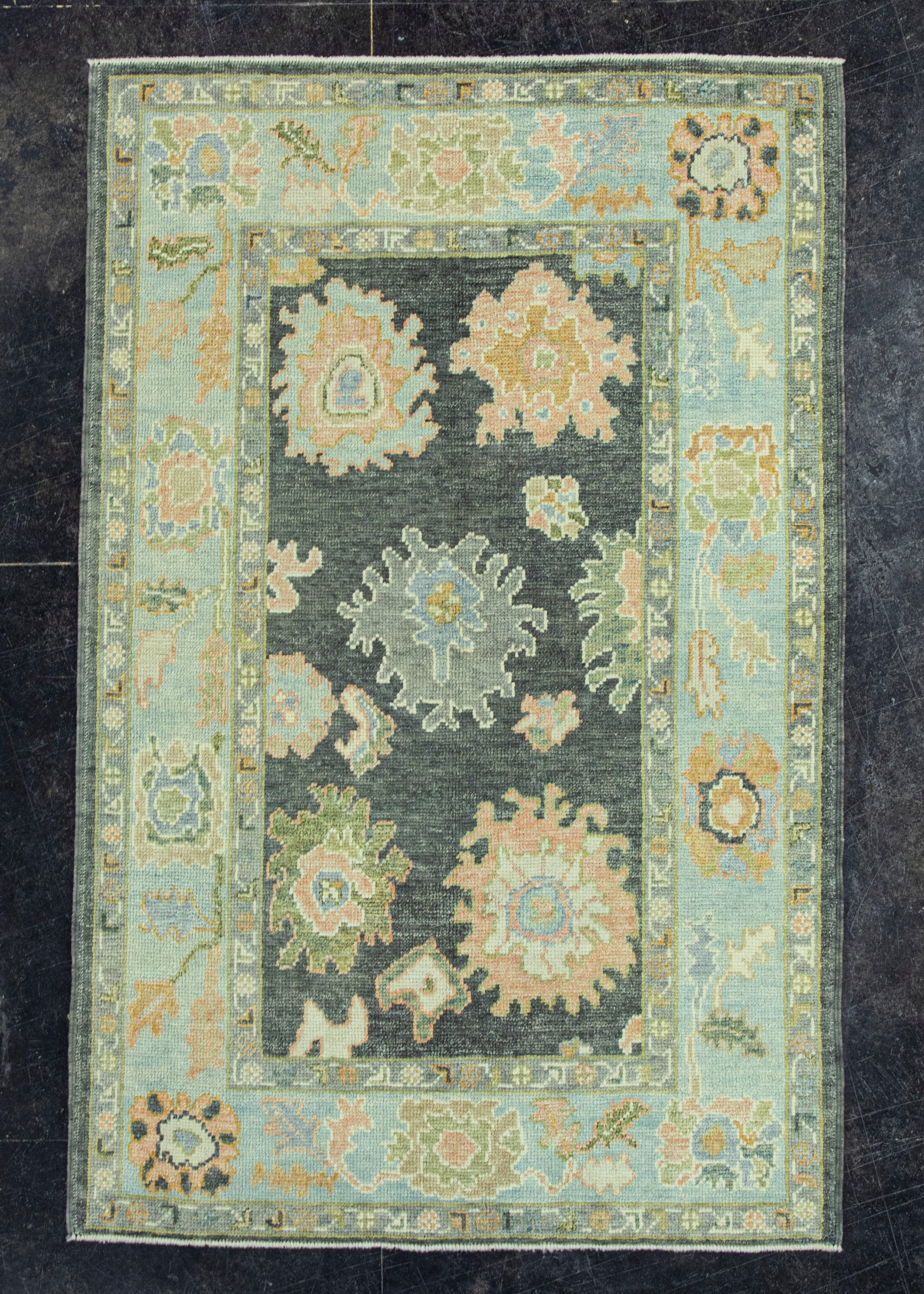 Turkish Oushak Rug 4'x 6'3" #19009