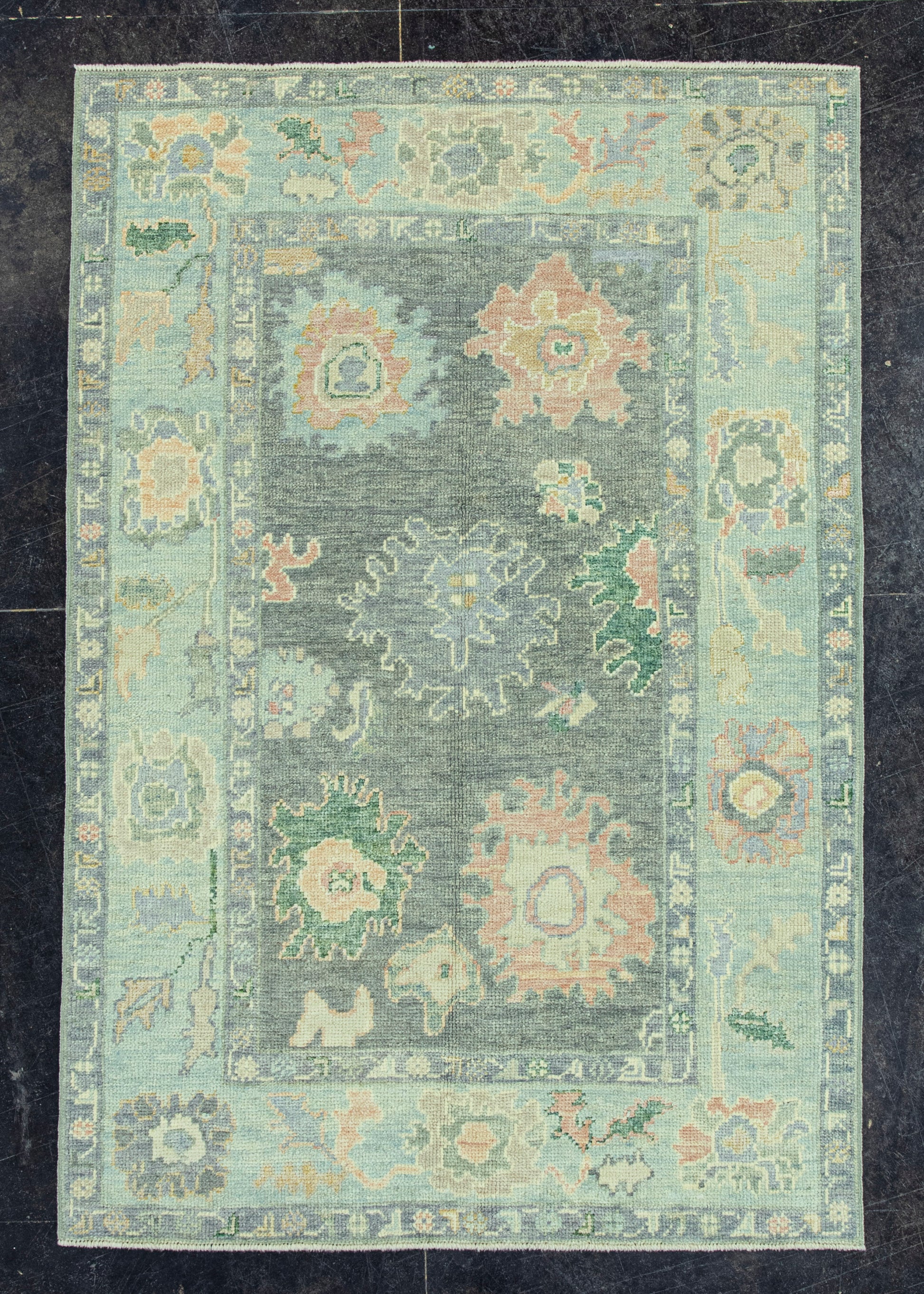 Turkish Oushak Rug 3'11"x 5'11" #19230