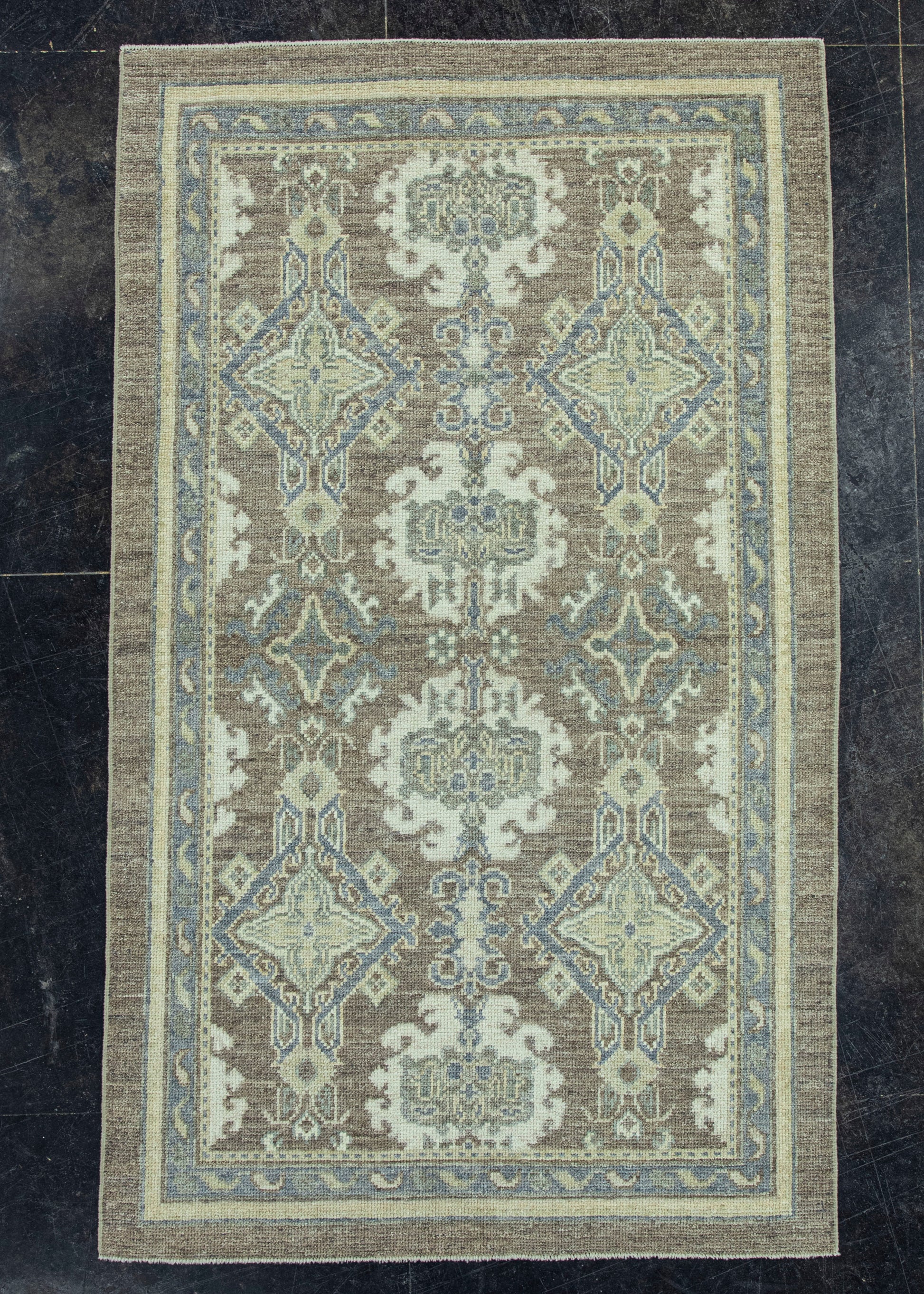 Turkish Oushak Rug 4'1"x 6'11" #19290