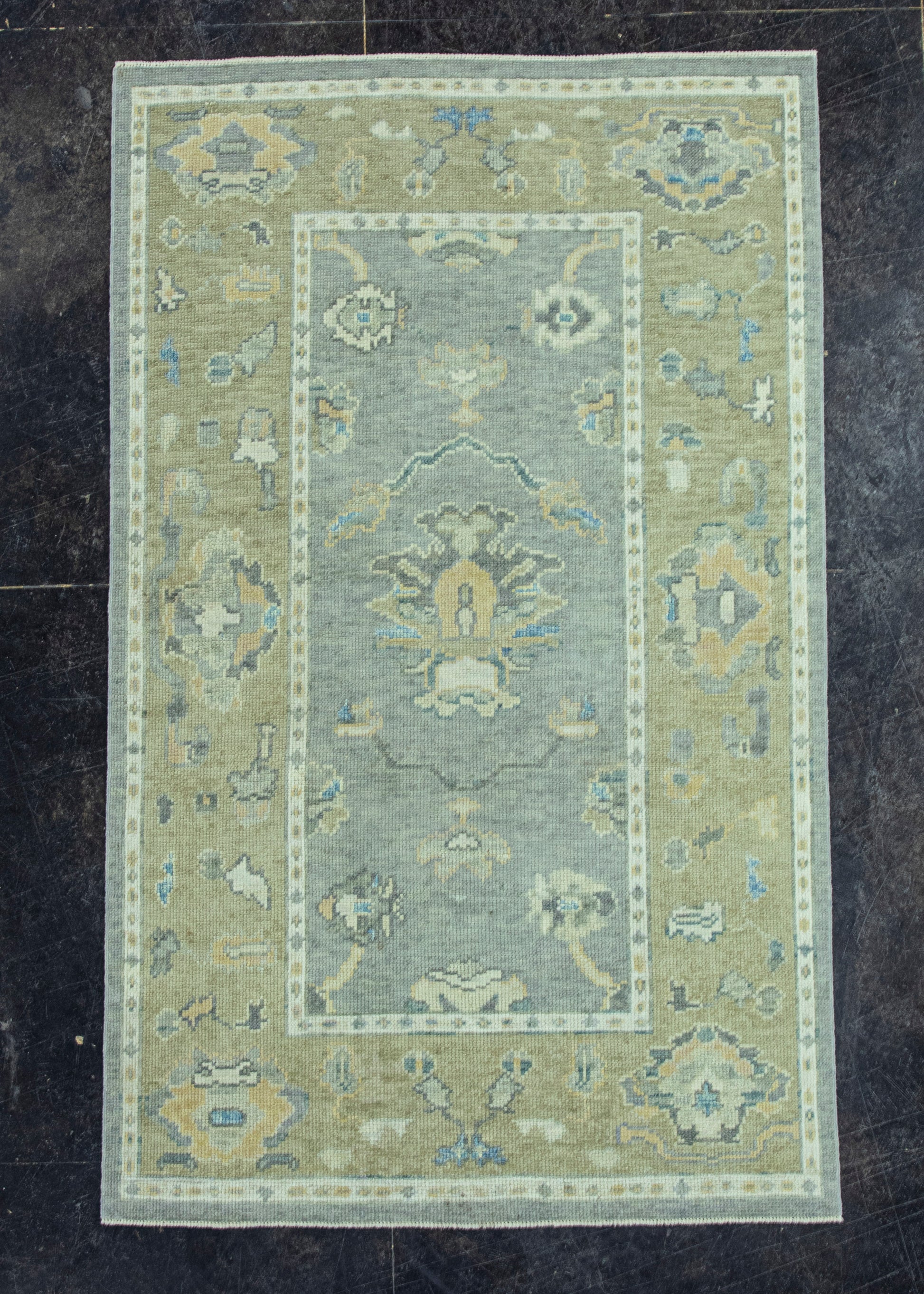 Turkish Oushak Rug 3'9"x 6'1" #19135