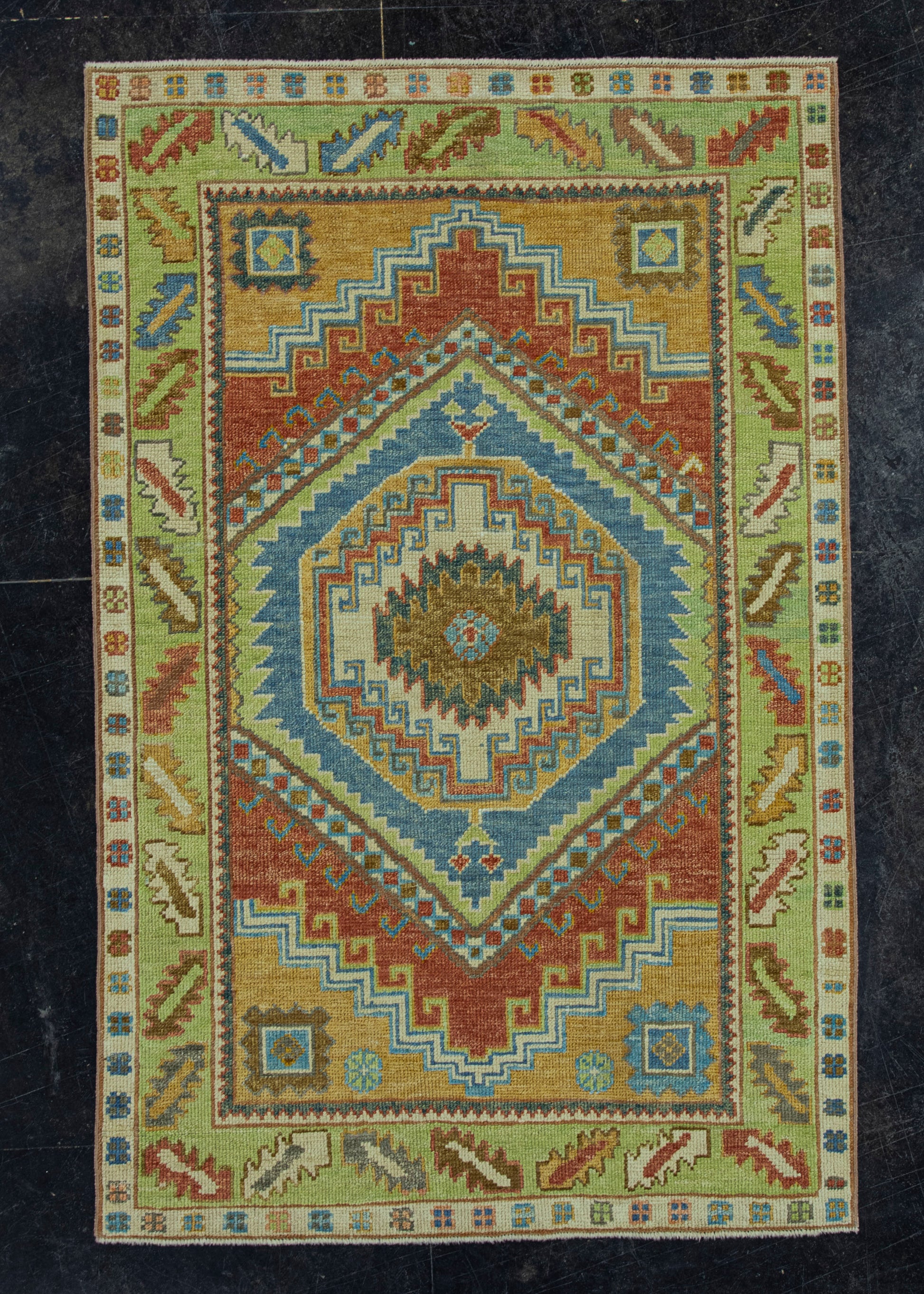 Turkish Oushak Rug 4'x 6'3" #19074
