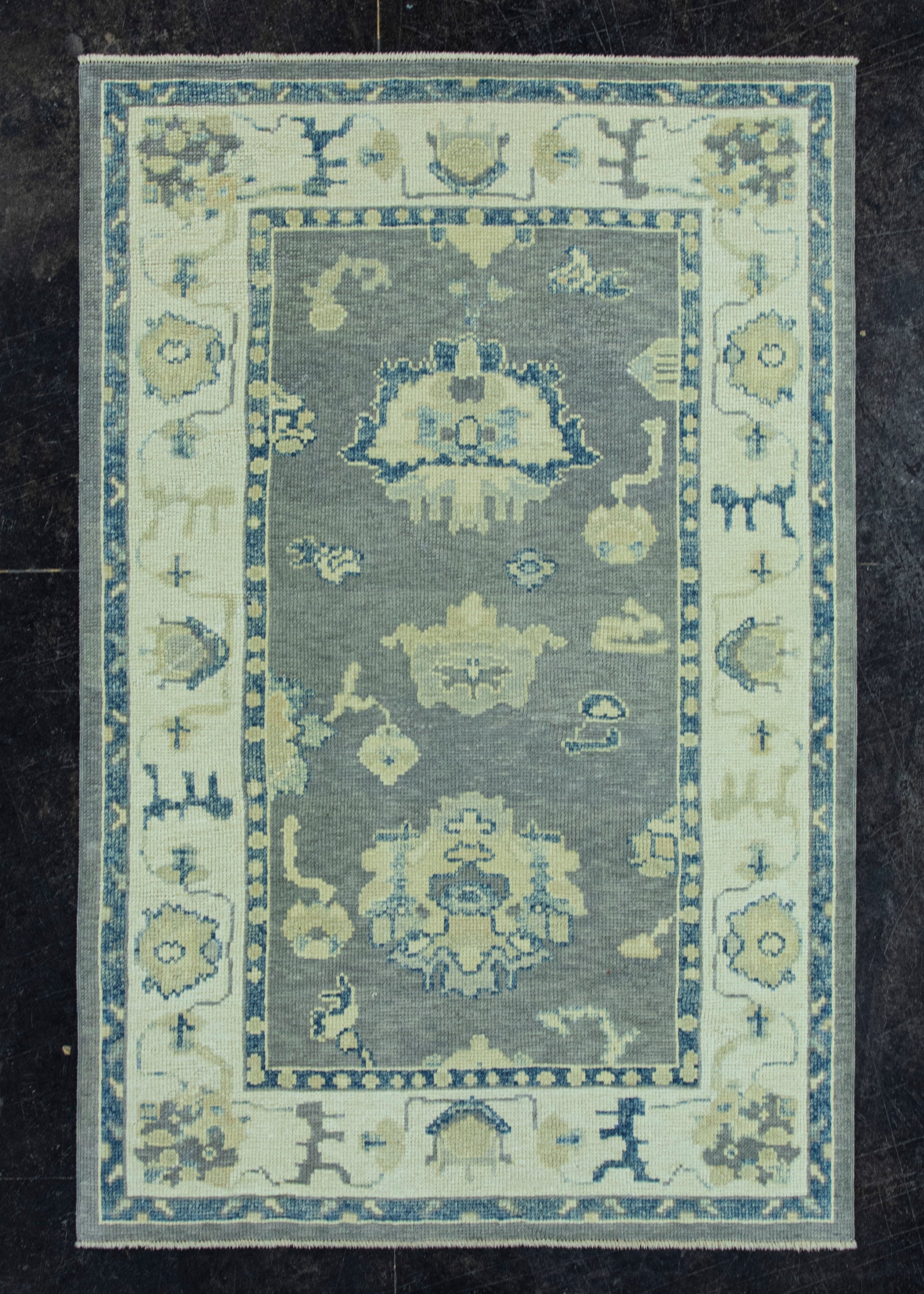 Turkish Oushak Rug 3'10"x 5'10" #19064