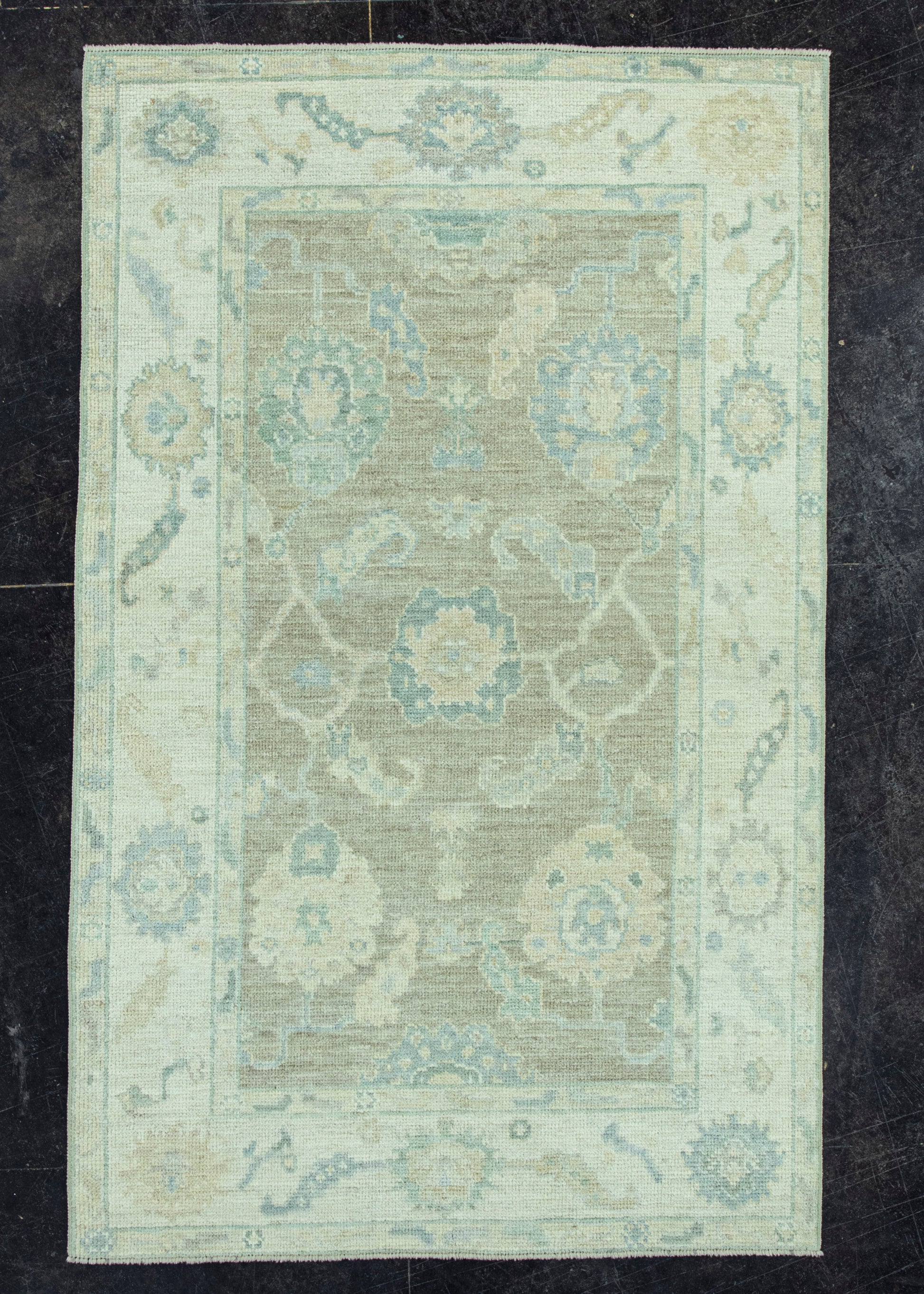 Turkish Oushak Rug 3'11" x 6'3" #19259