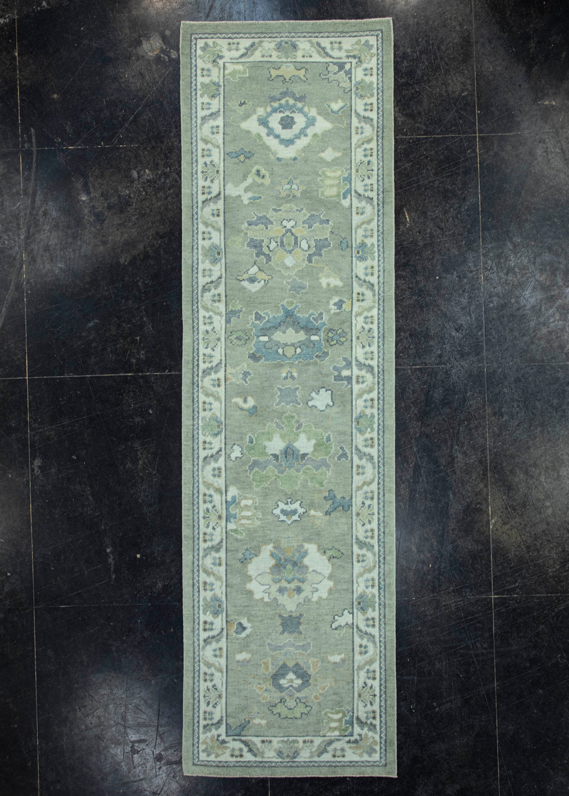 Turkish Oushak Rug 2'9" x 9'10" #19173