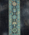 Turkish Oushak Rug 2'9"x 9'2" #19017