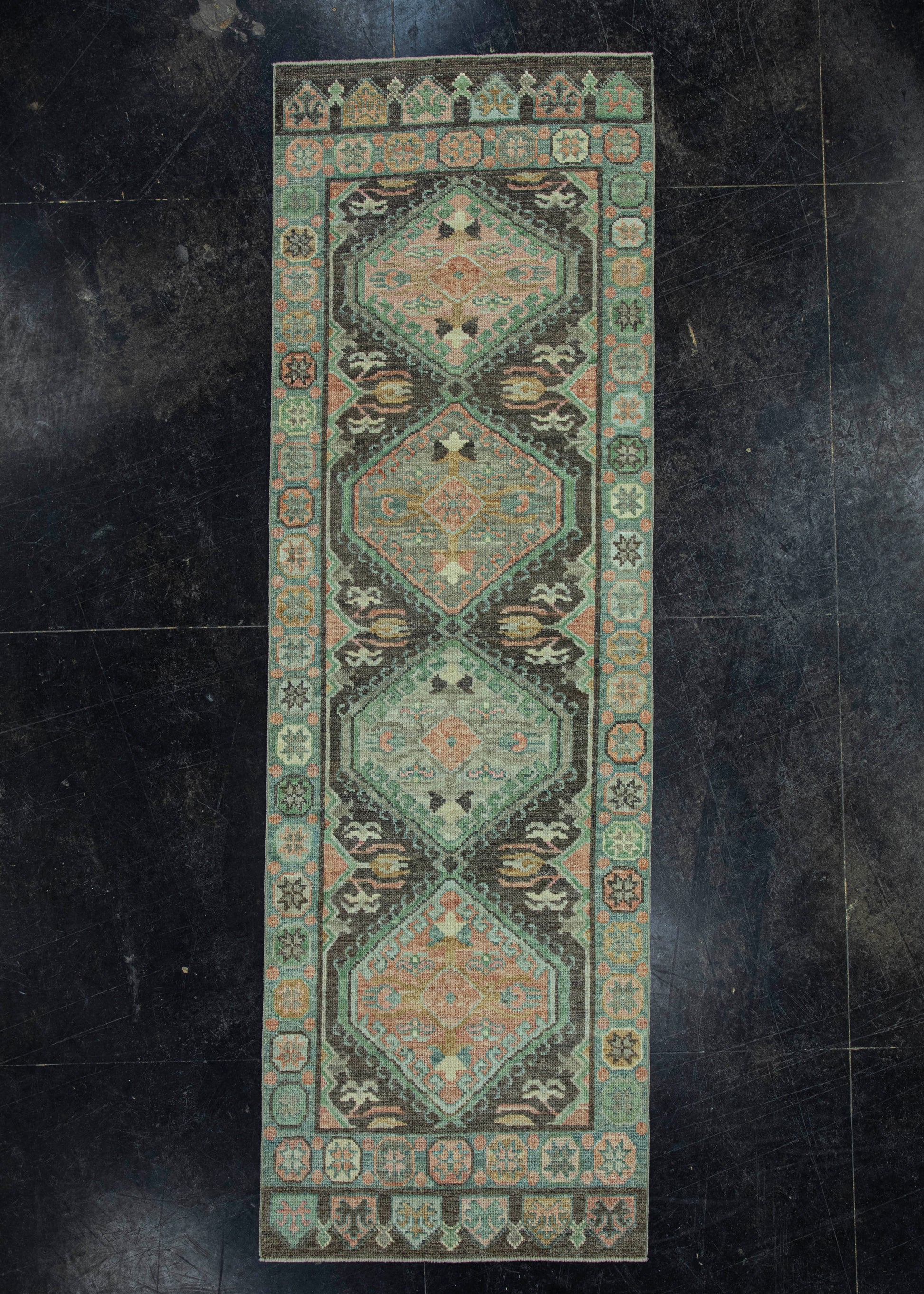 Turkish Oushak Rug 2'8" x 8'4" #20087