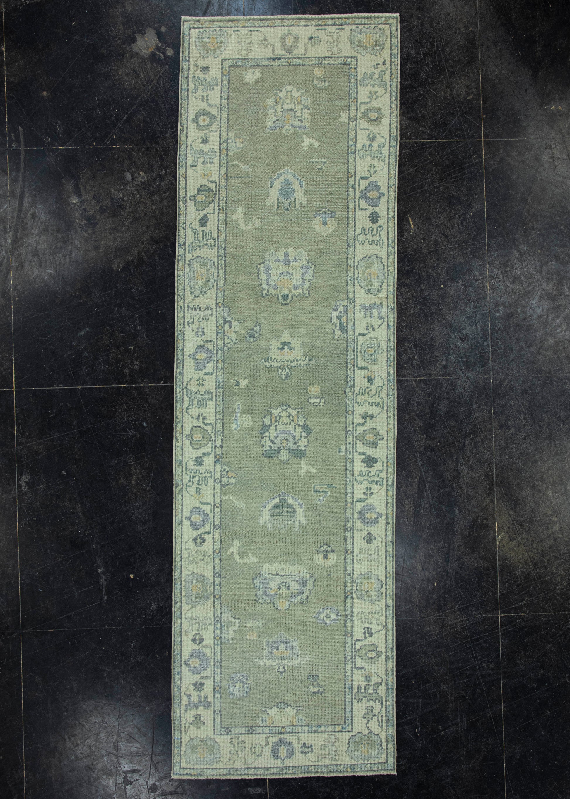 Turkish Oushak Rug 2'9"x 9'6" #19046