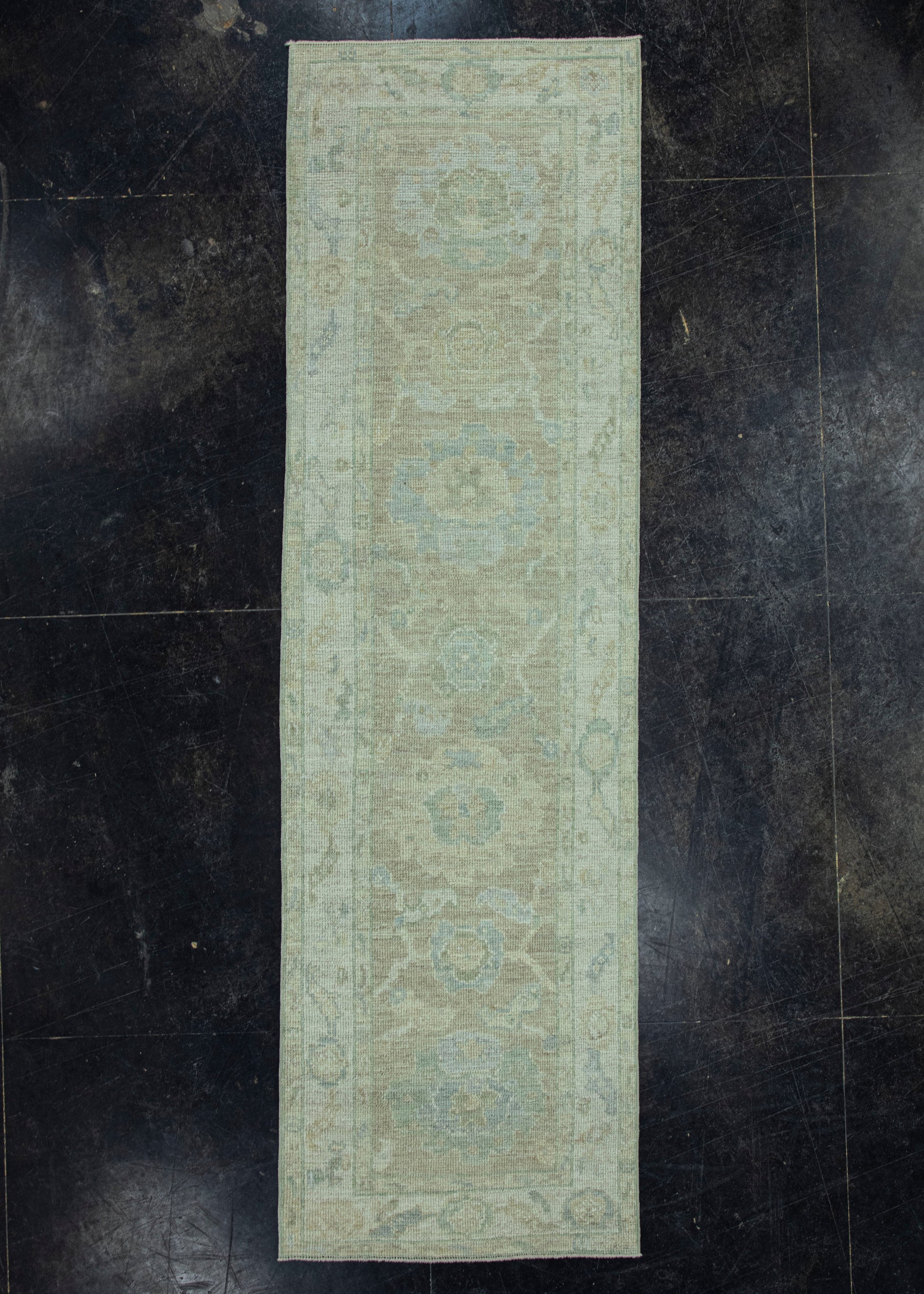 Turkish Oushak Rug 2'6" x 8'8" #19421