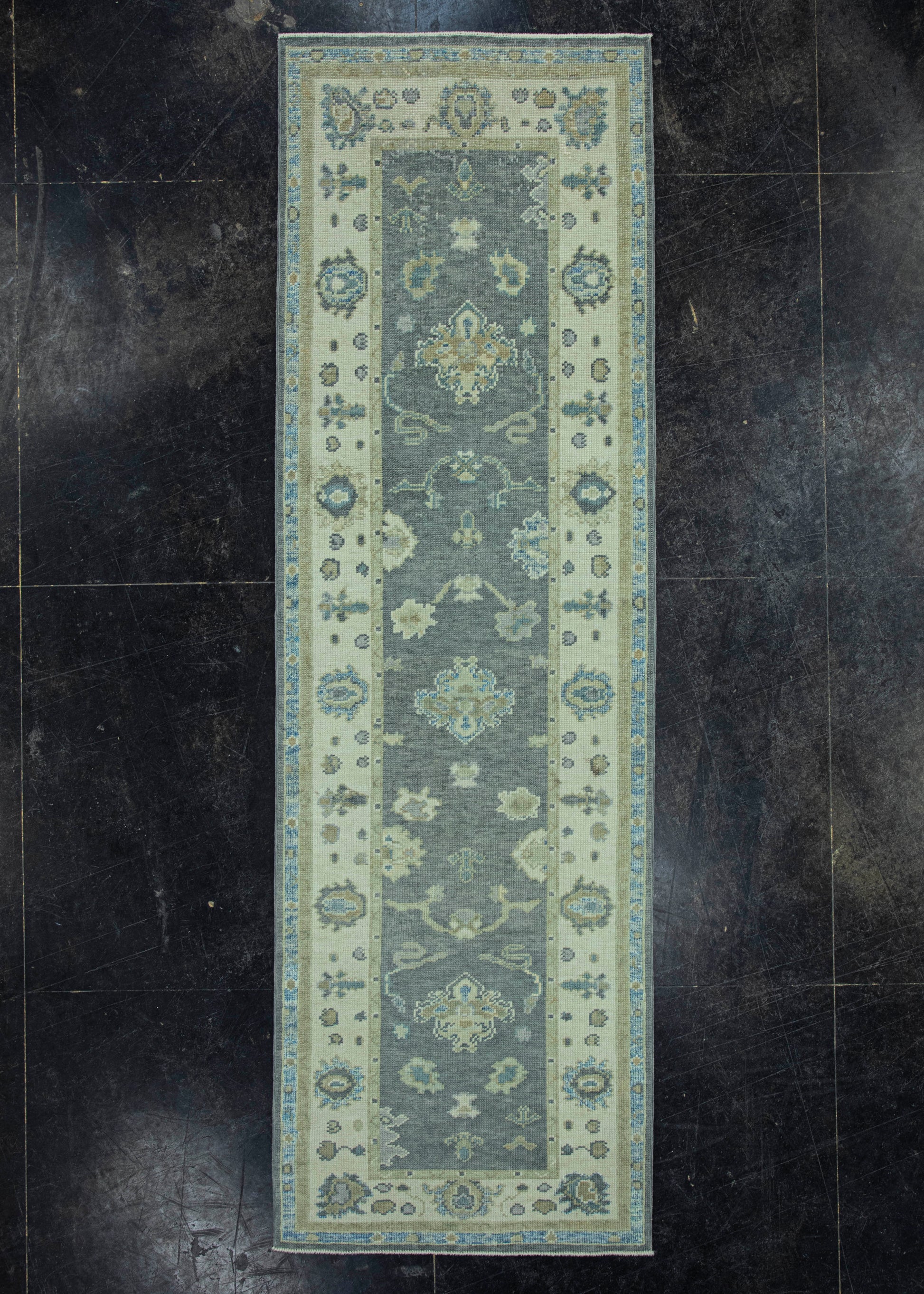 Turkish Oushak Rug 2'10" x 9' #19117