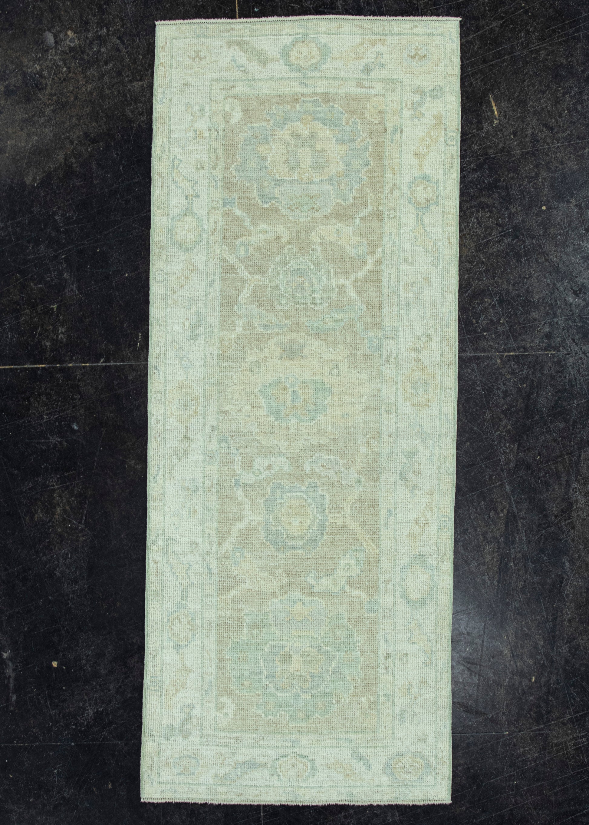 Turkish Oushak Rug 2'5" x 6'3" #19489
