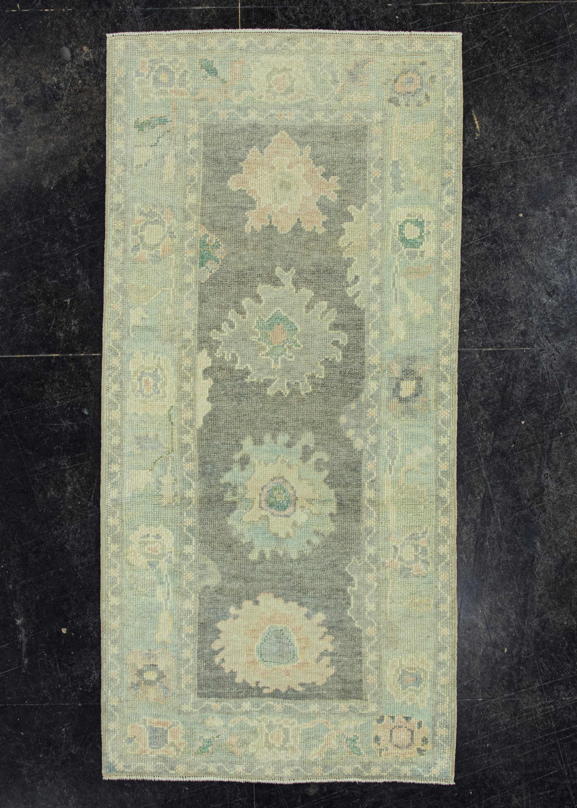 Turkish Oushak Rug 3'1"x 6'6" #19002