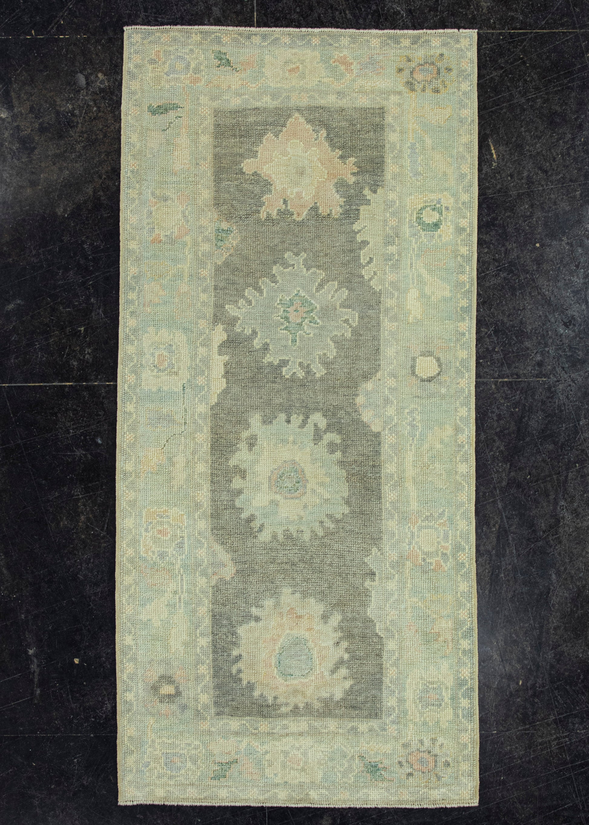 Turkish Oushak Rug 3'1"x 6'7" #19006