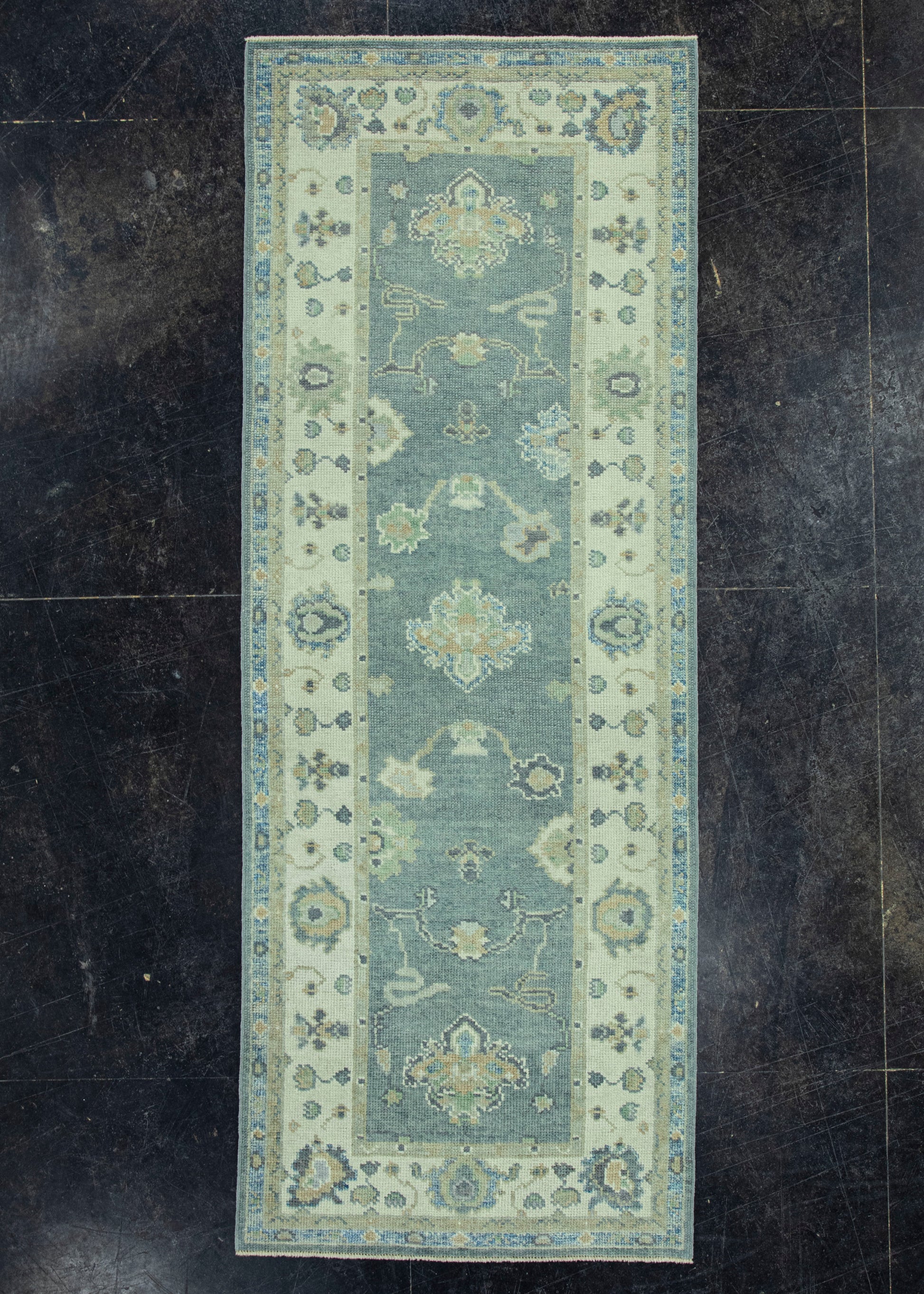 Turkish Oushak Rug 2'10" x 7'7" #19123