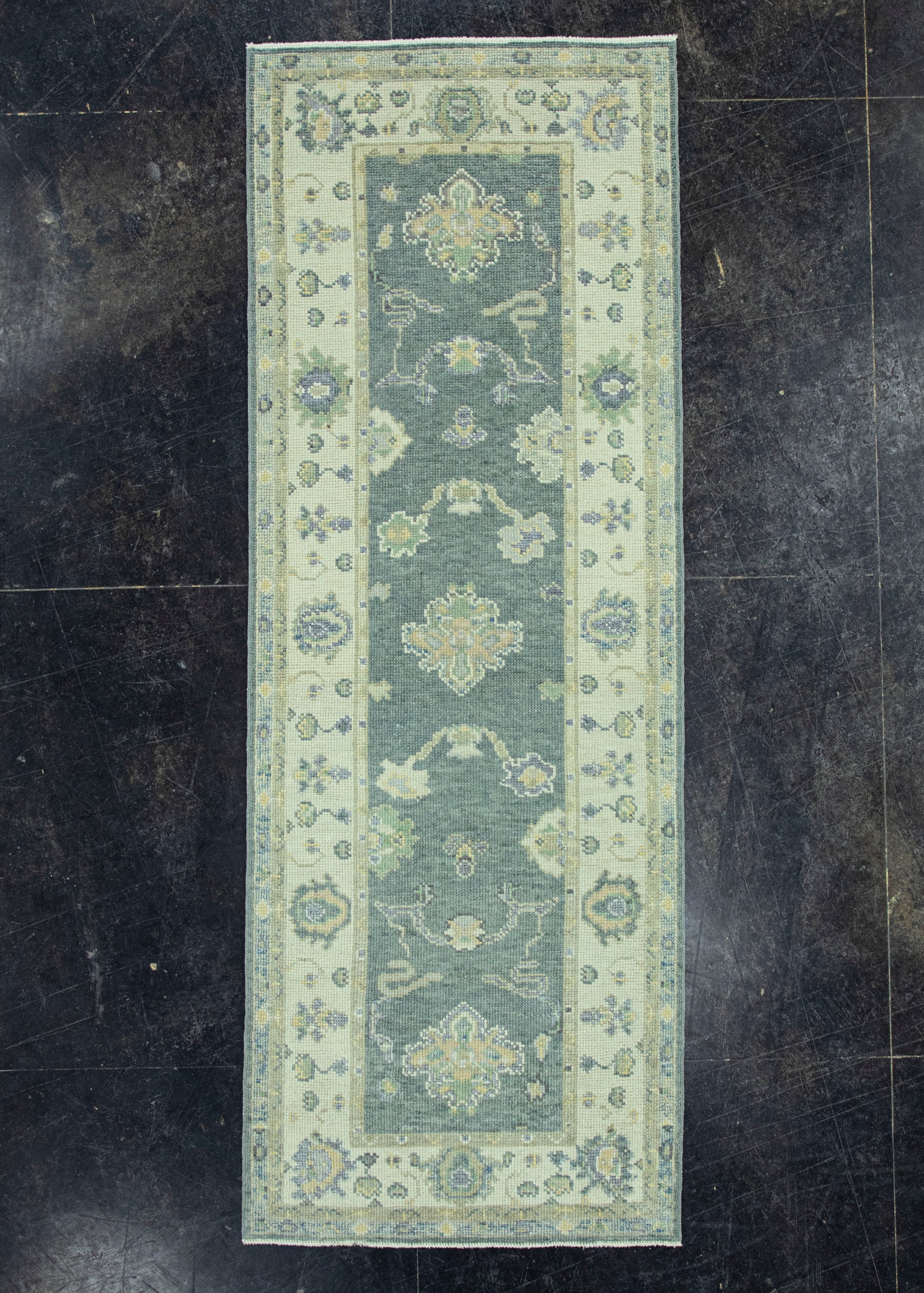 Turkish Oushak Rug 2'9" x 7'6" #19136