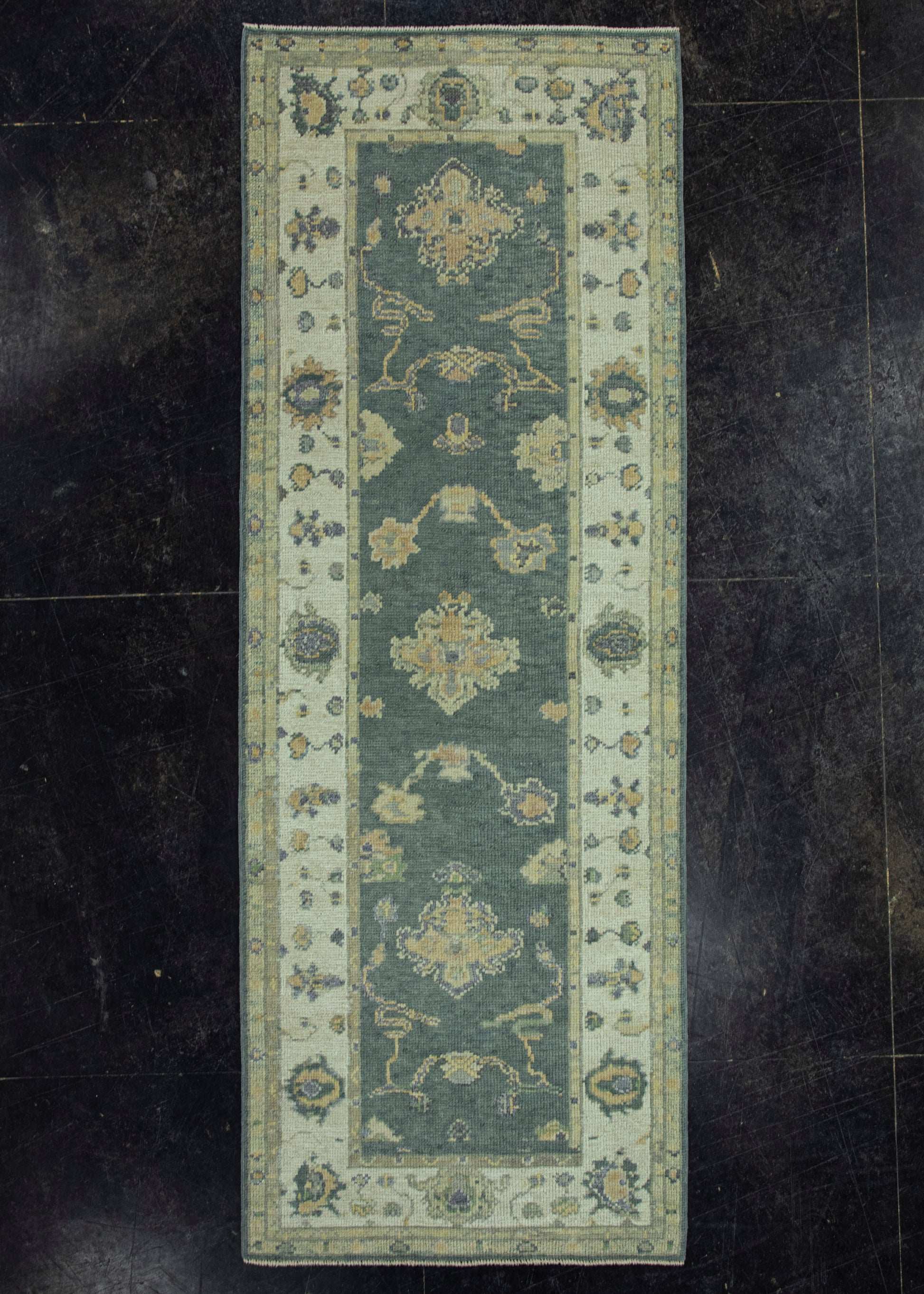 Turkish Oushak Rug 2'10" x 7'9" #19192